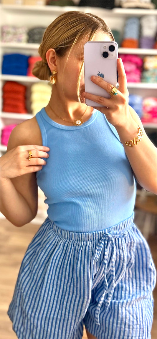 Débardeur Roxy Bleu Azur