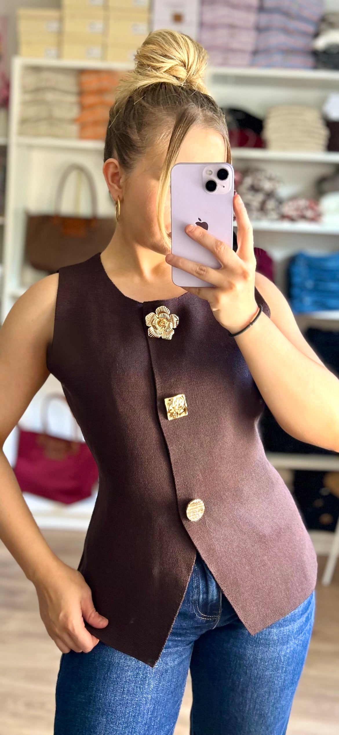 Top Blazer Diana Chocolat