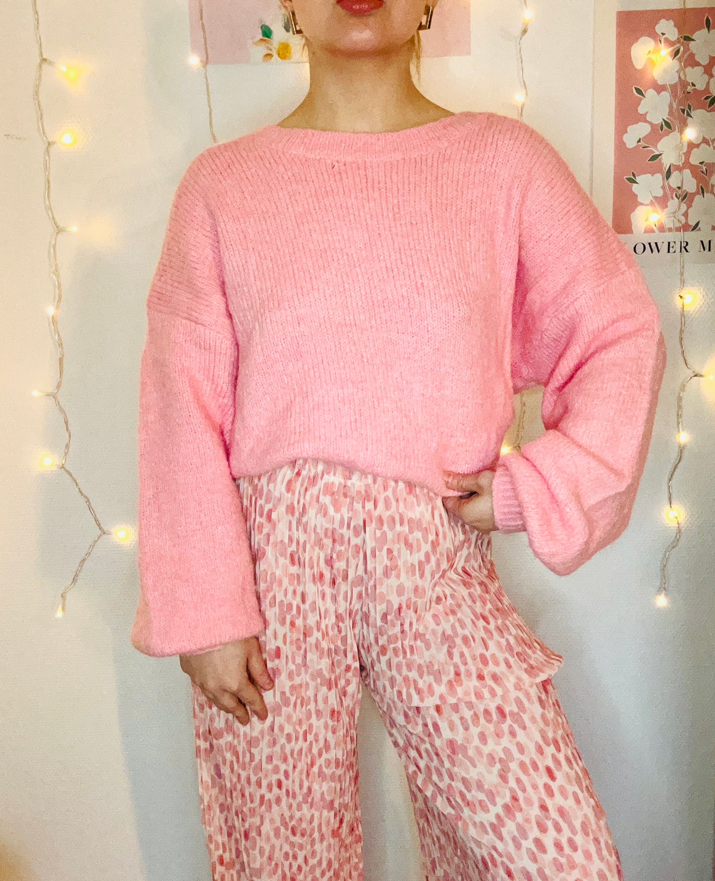 Pull à noeud Rosalie Rose