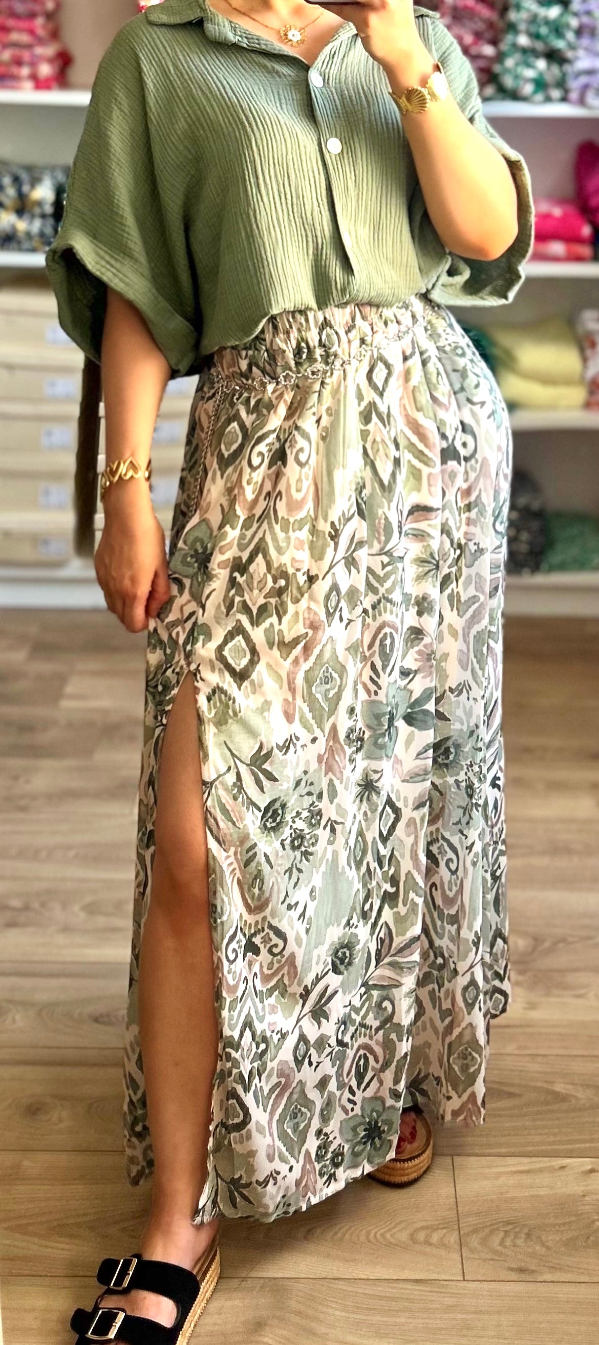 Chemise Sia Kaki