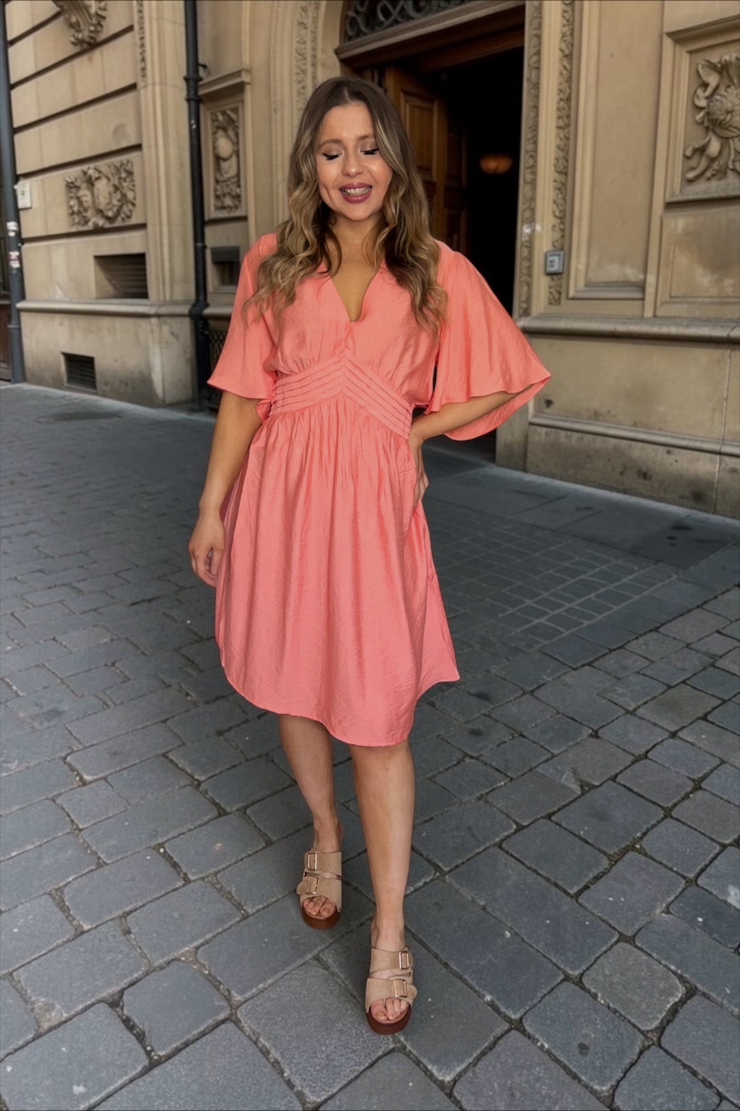Robe Flore Corail