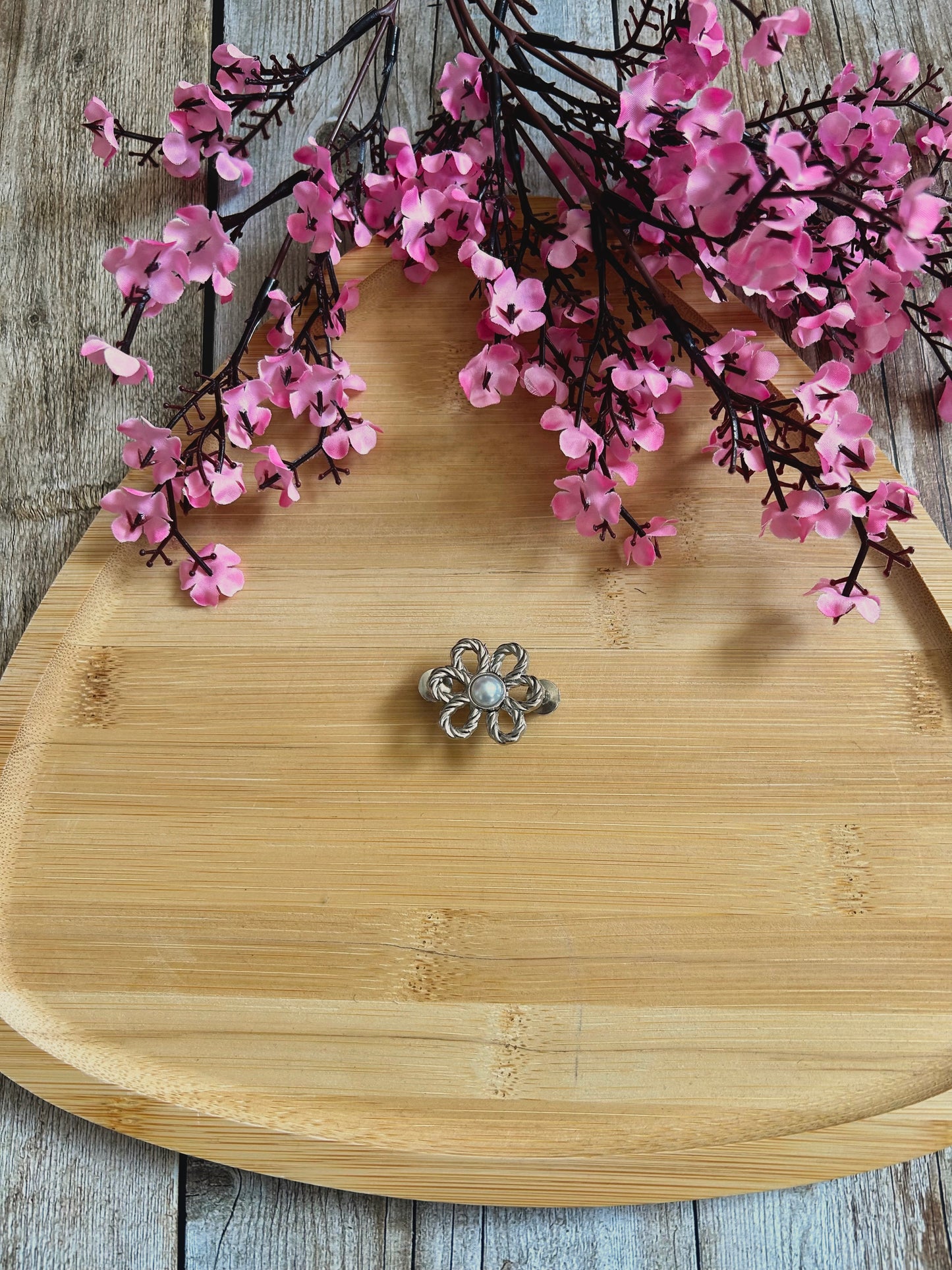 Serre-taille Fleur Argenté