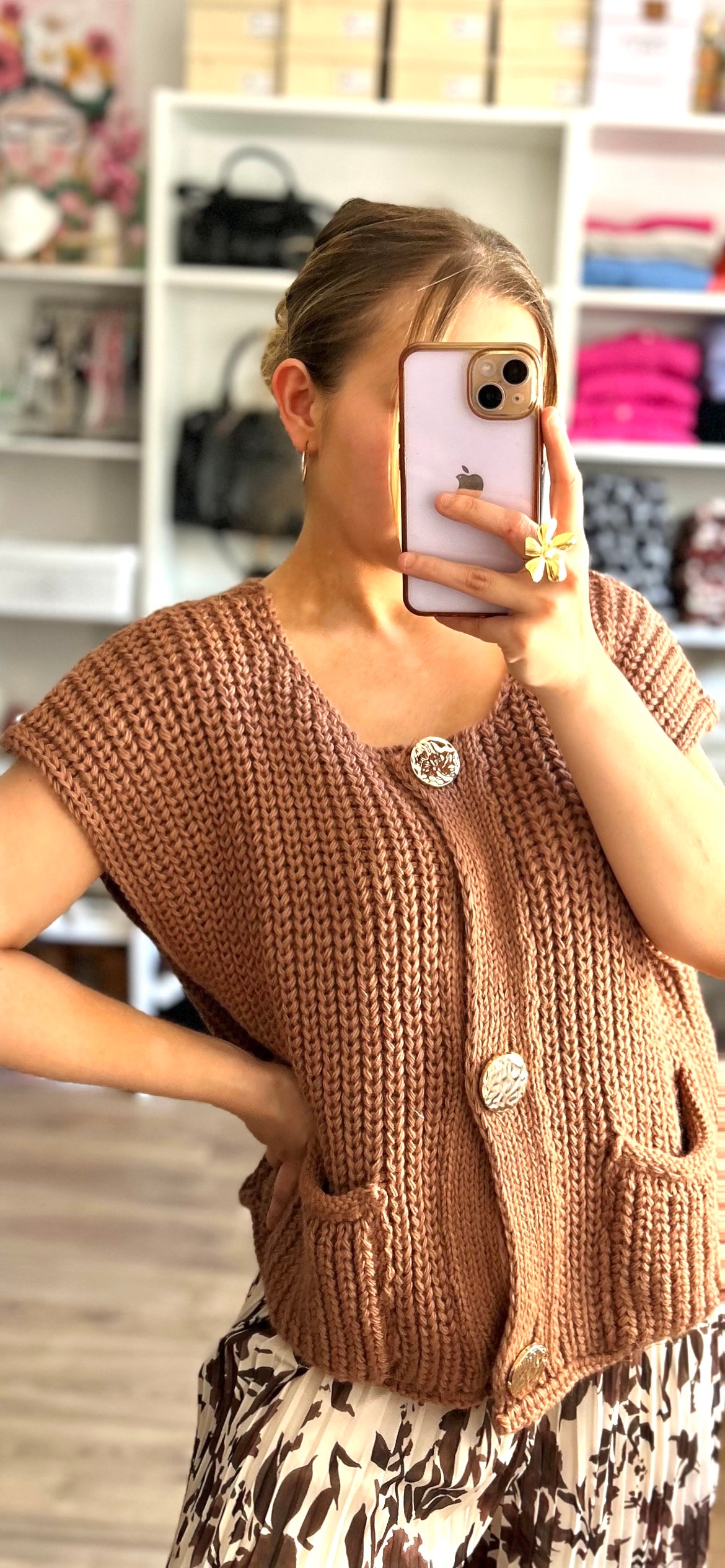 Gilet Achille Marron