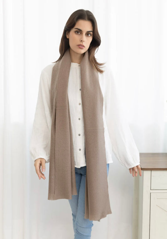 Écharpe Vega Taupe à paillettes