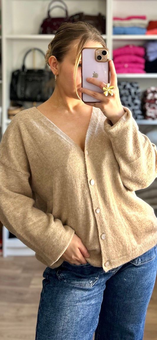 Gilet Léon Beige