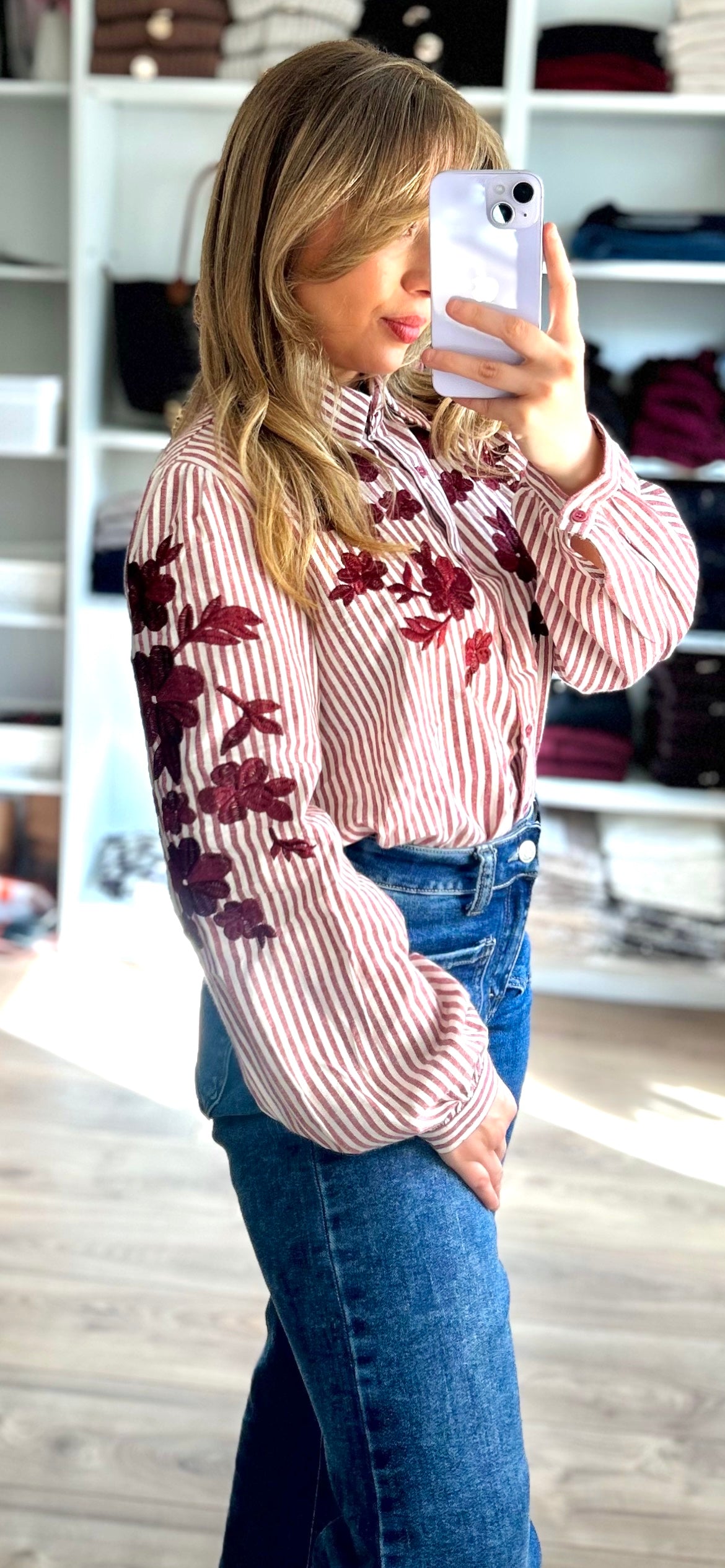 Chemise Claudie Bordeaux