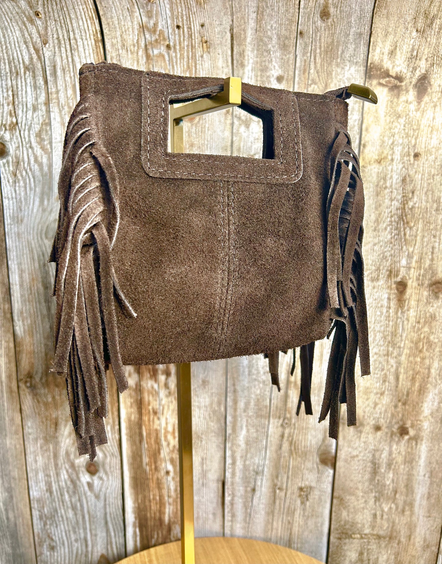 Sac Léane Chocolat 100% cuir (taille S)