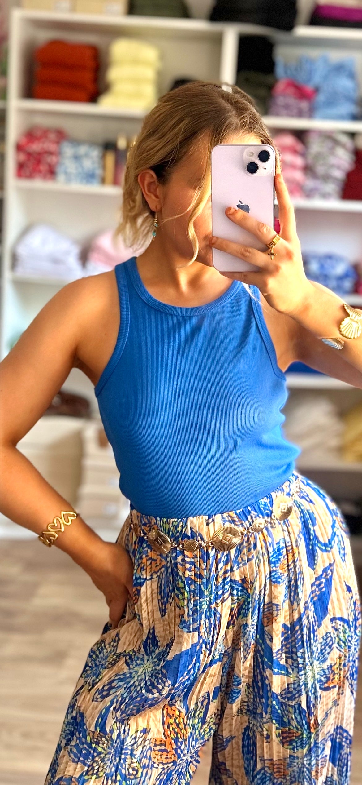 Débardeur Roxy Bleu Roi