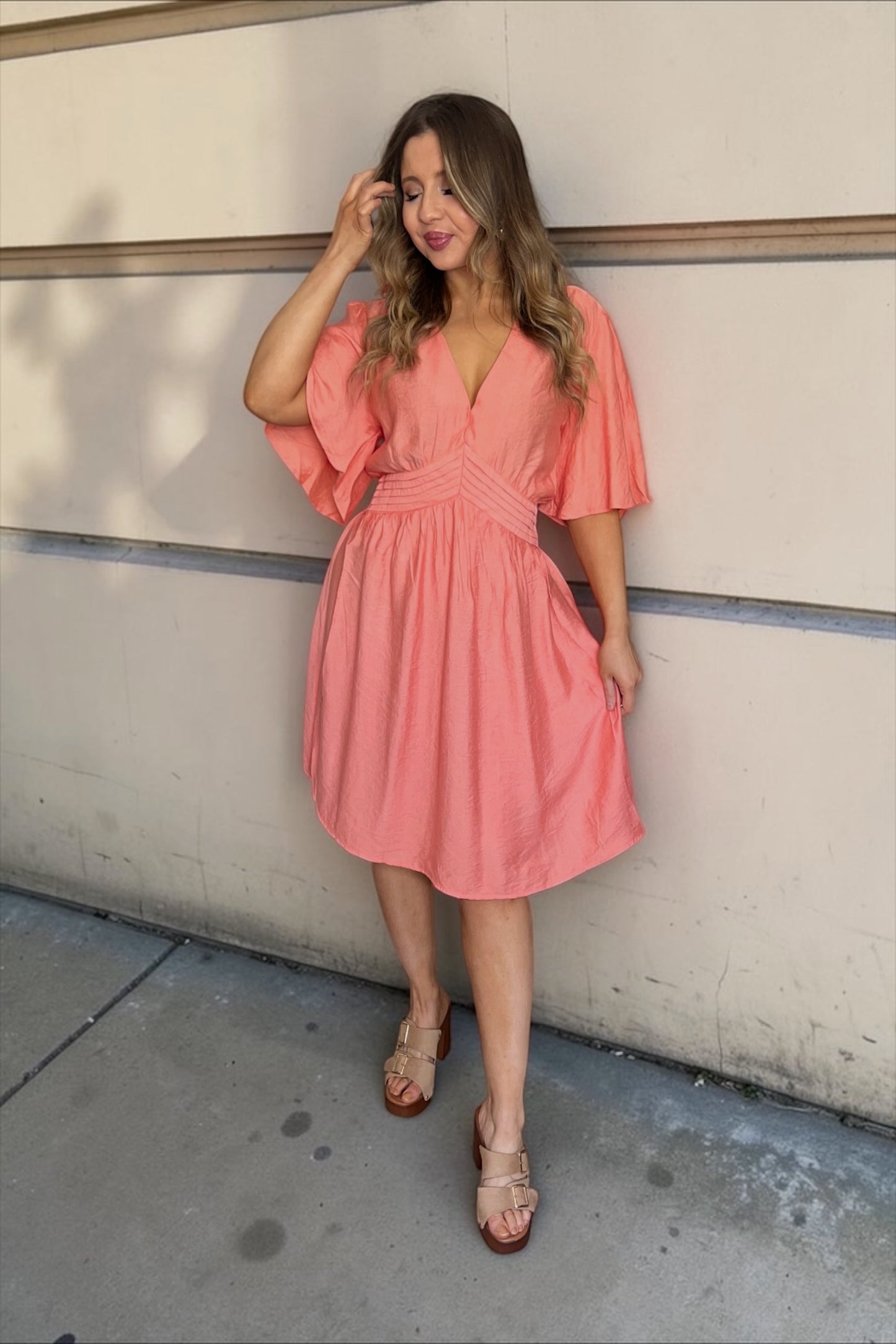 Robe Flore Corail