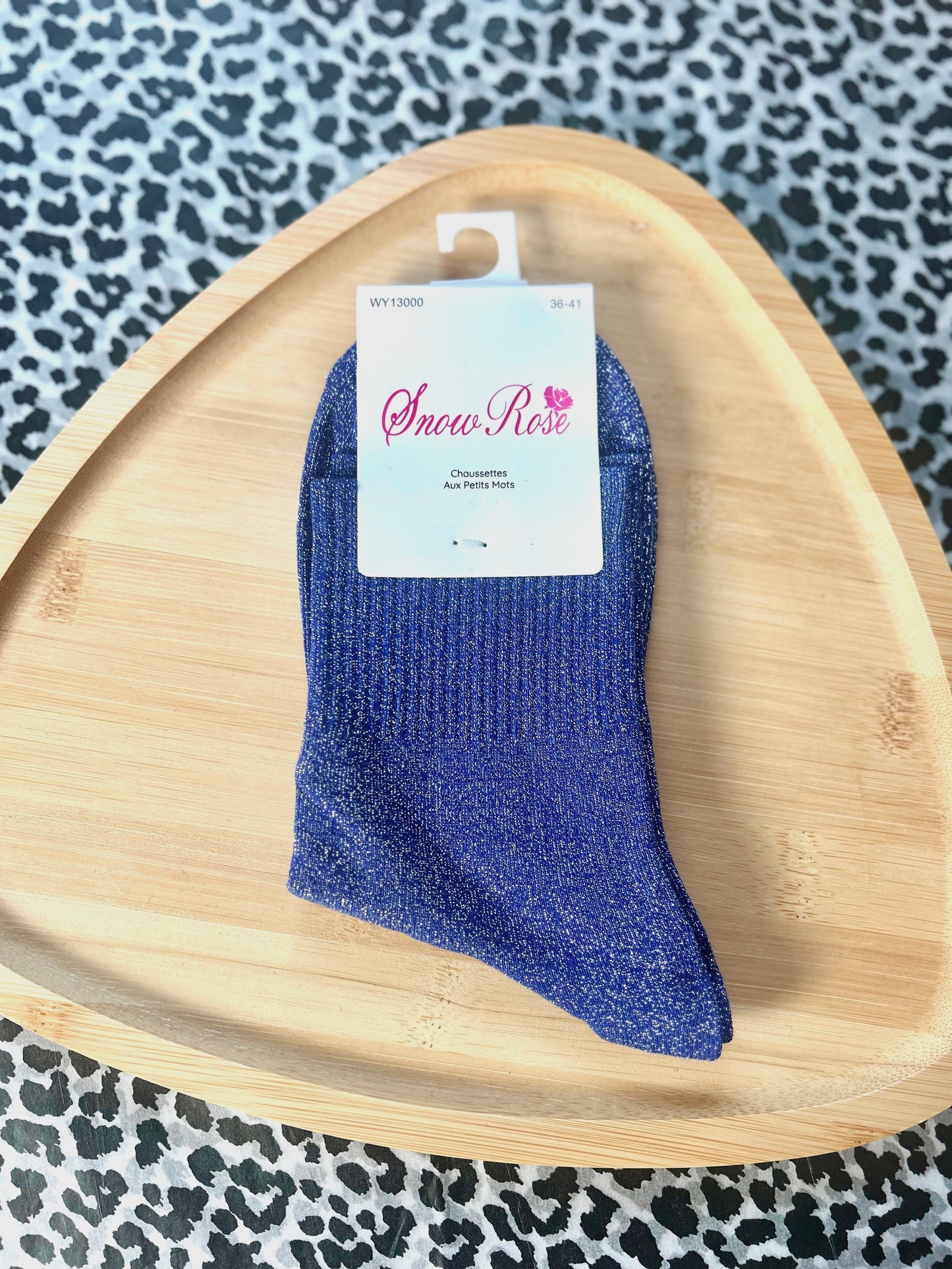 Chaussettes à paillettes unies