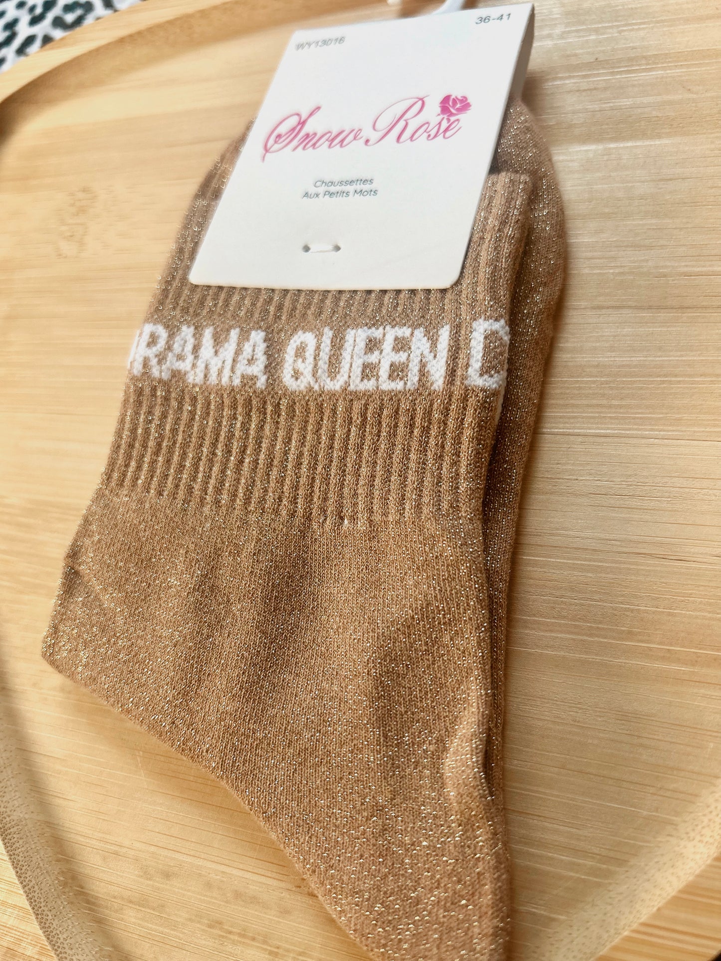 Chaussettes à paillettes « DRAMA QUEEN »