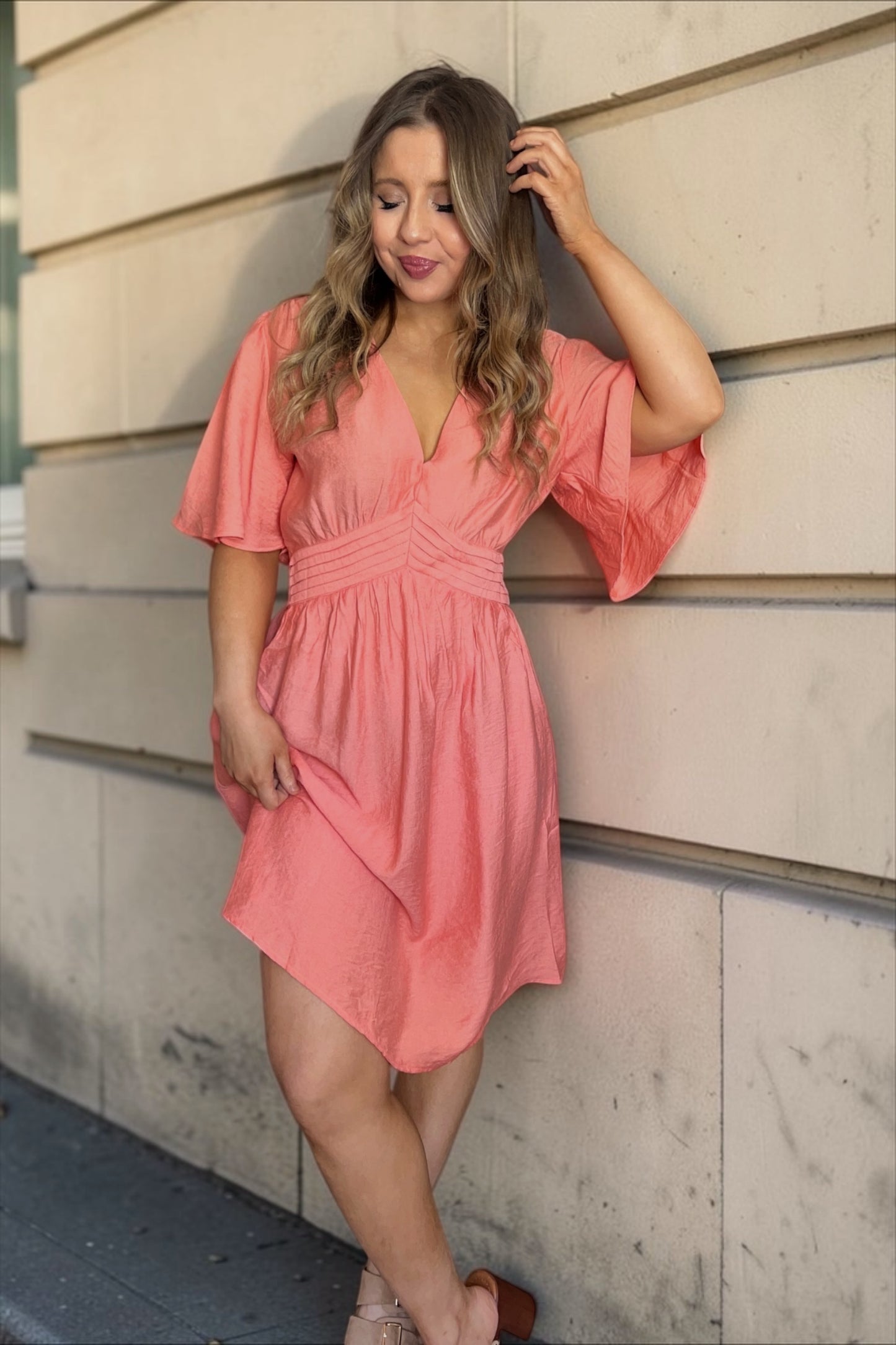 Robe Flore Corail
