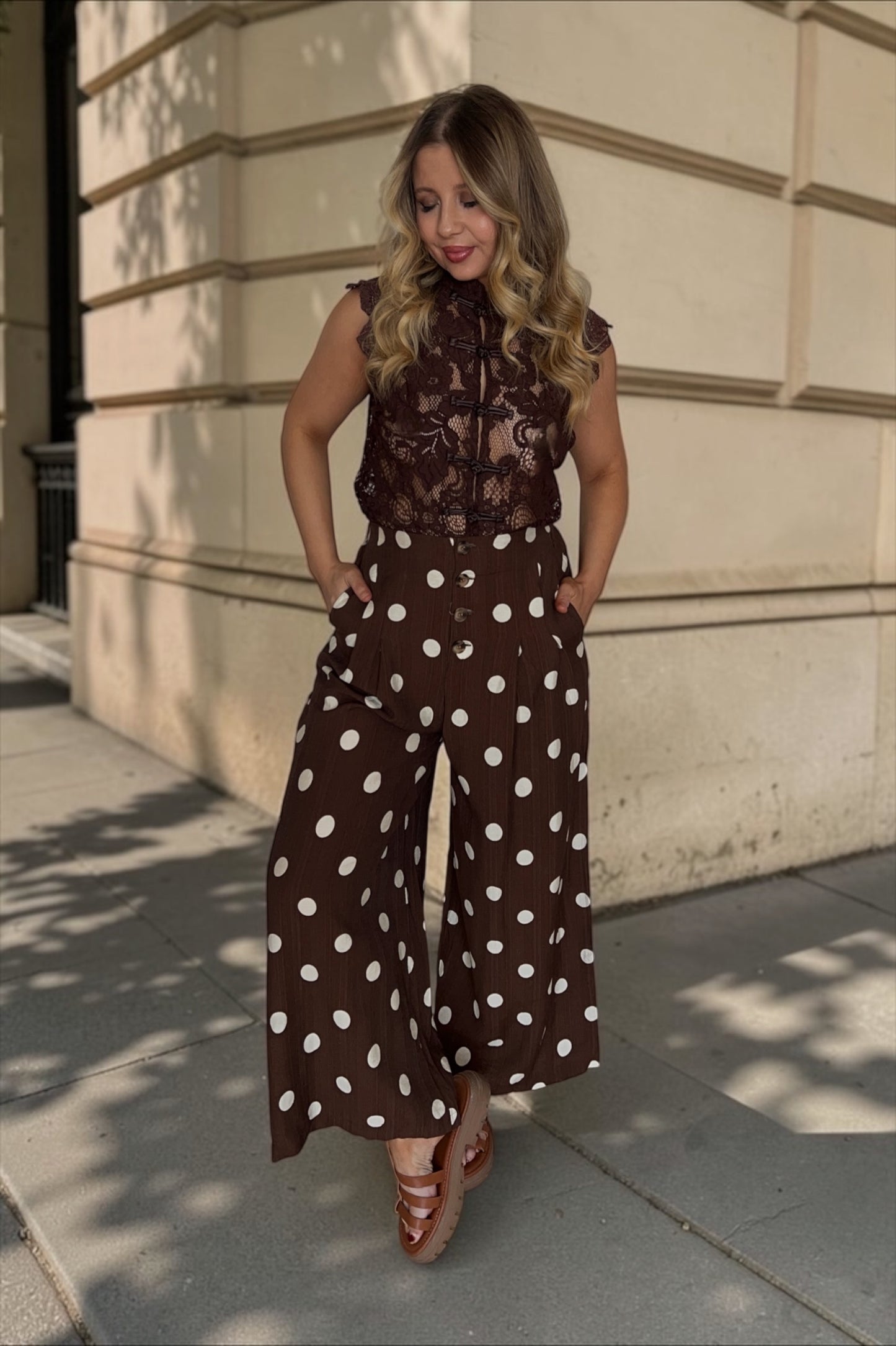 Pantalon Polka Chocolat