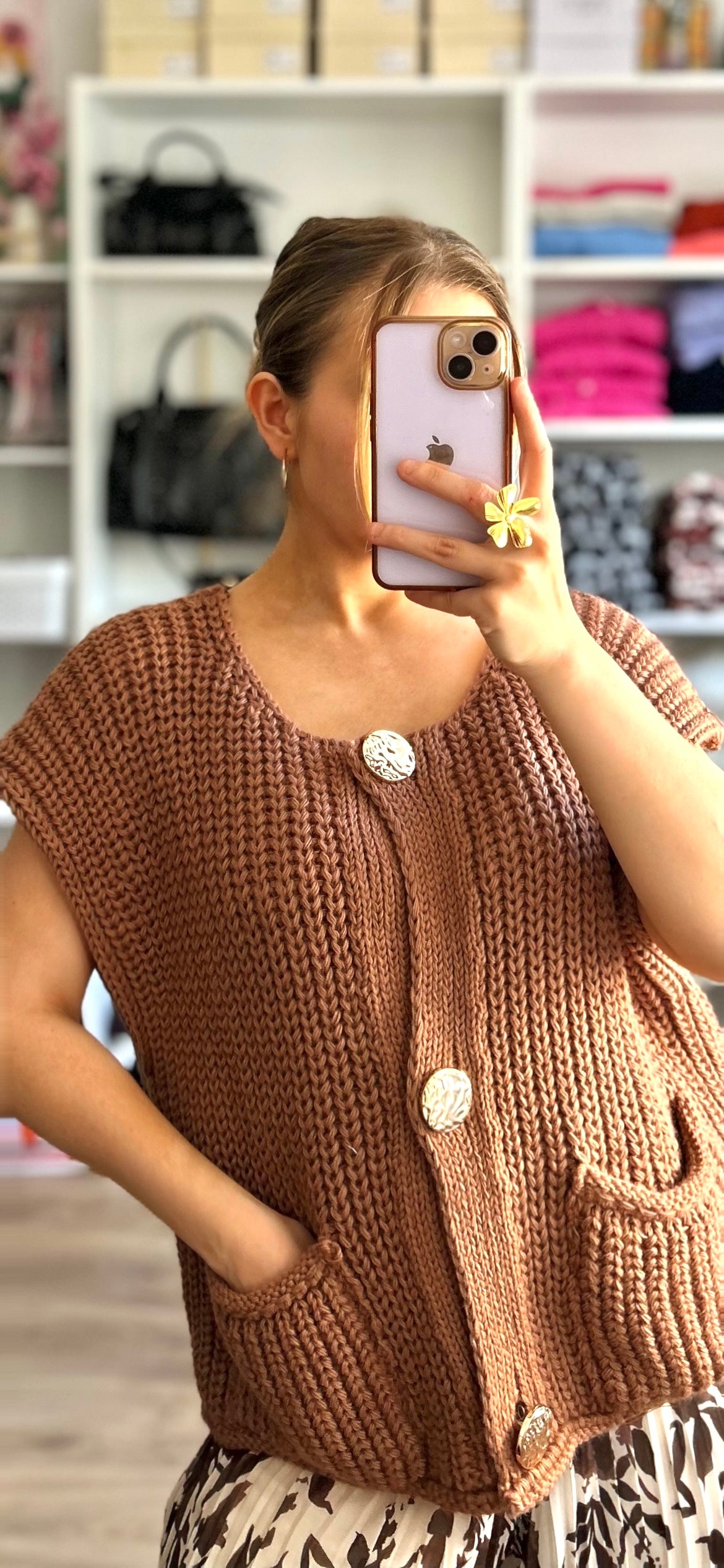 Gilet Achille Marron