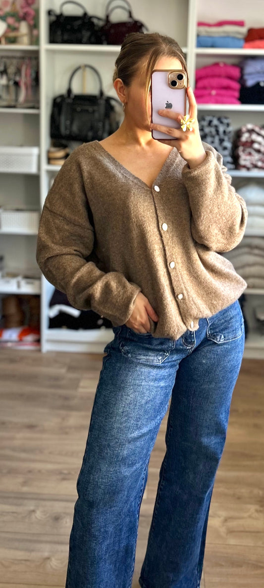 Gilet Léon Taupe