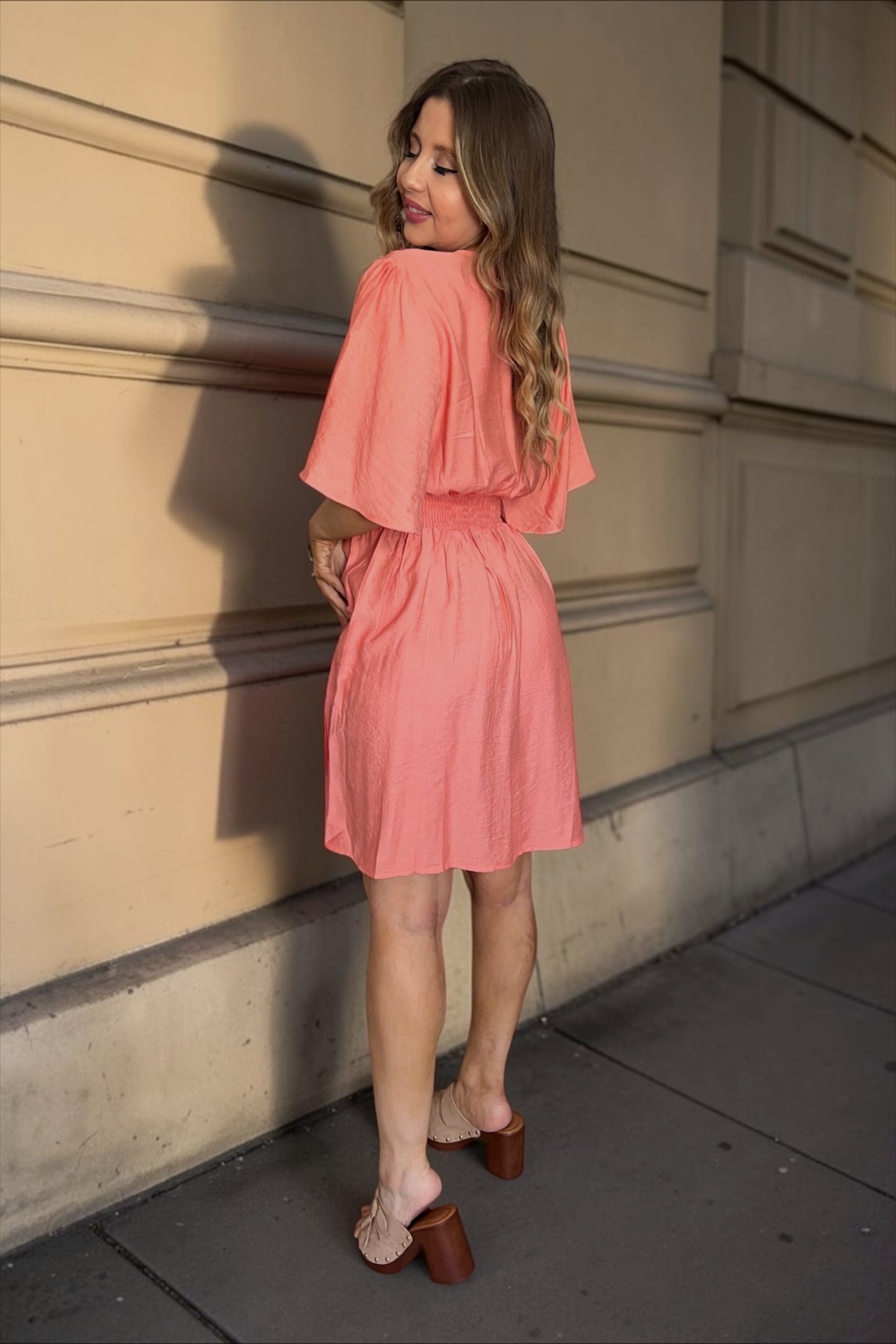 Robe Flore Corail