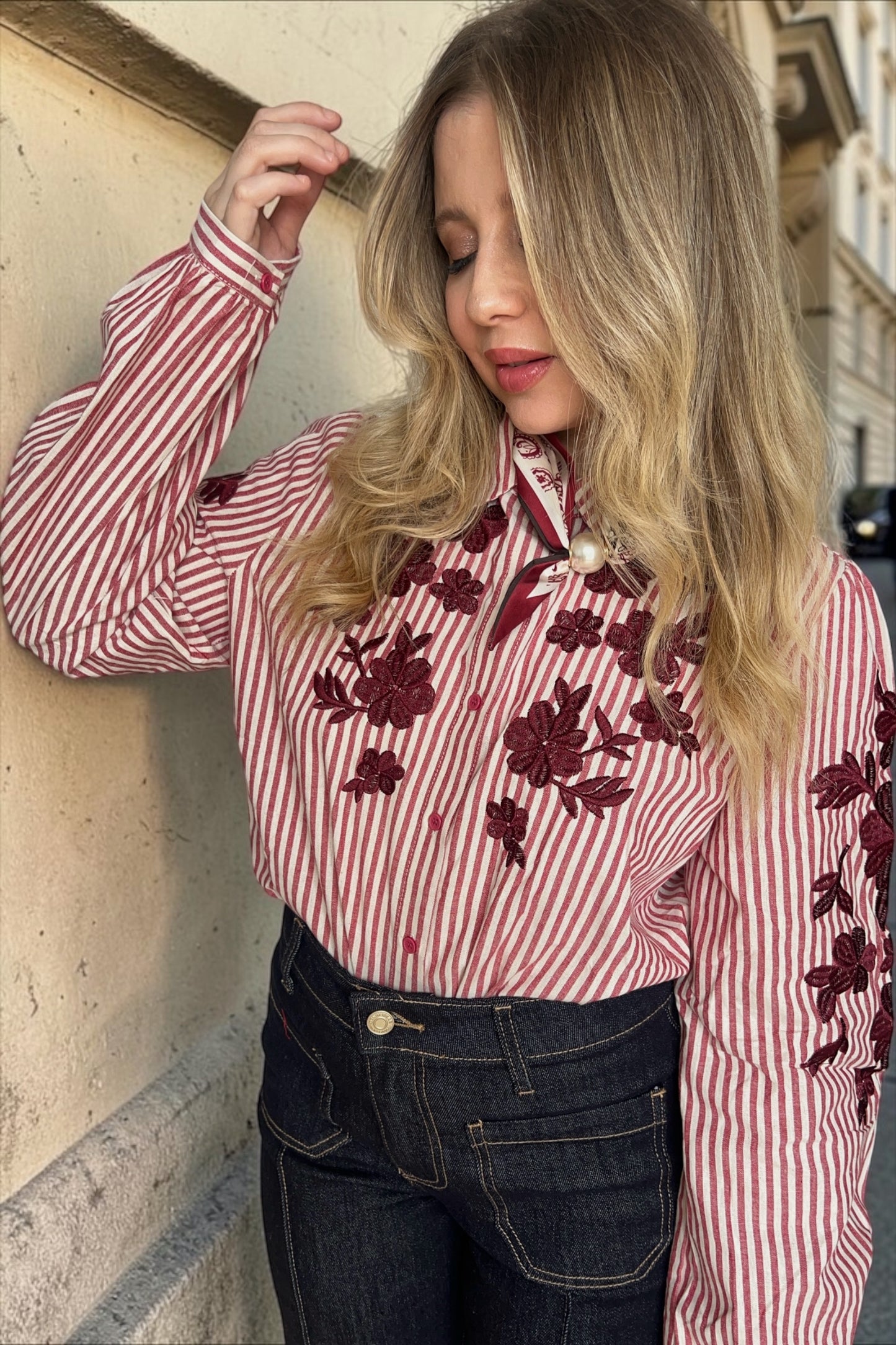 Chemise Claudie Bordeaux