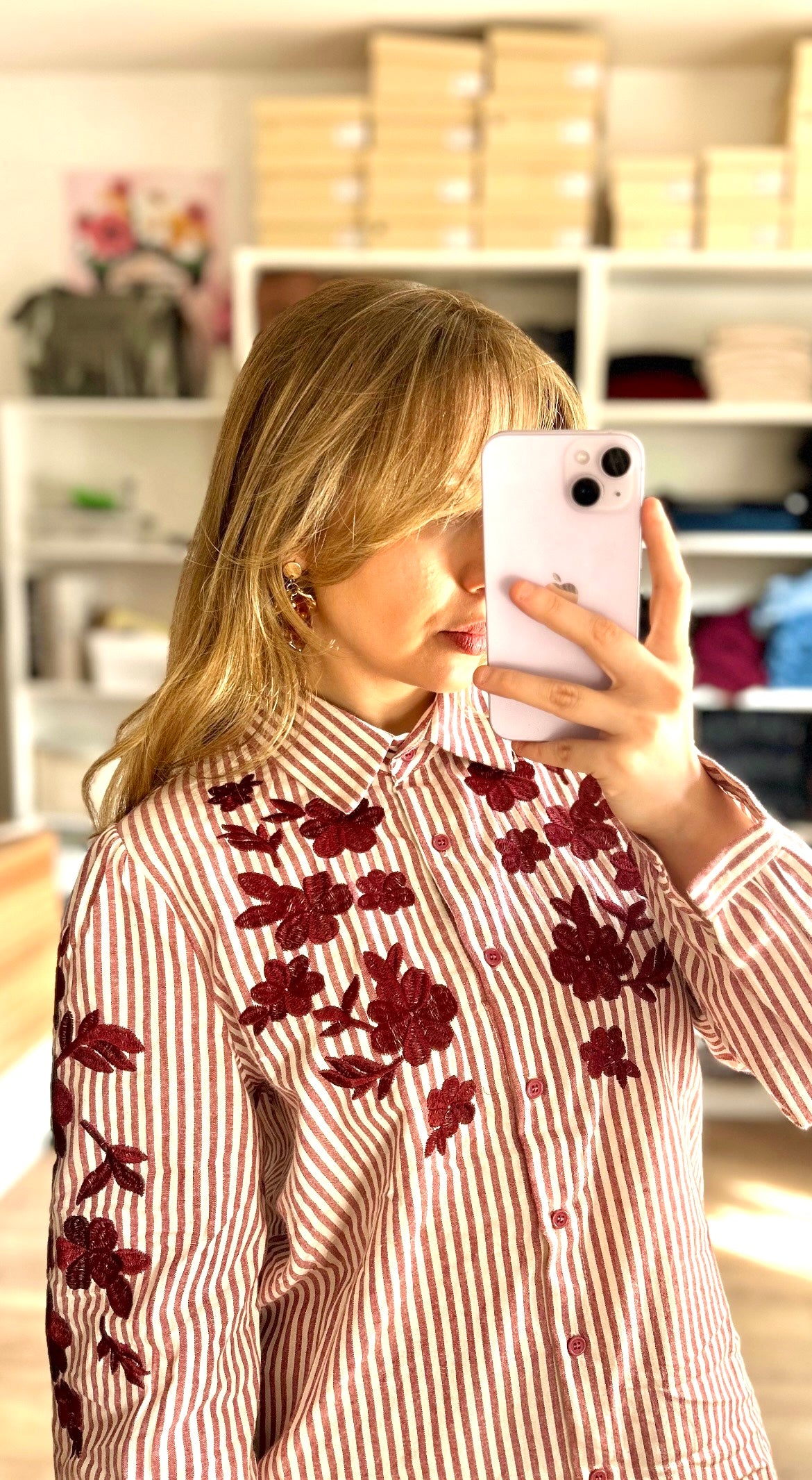 Chemise Claudie Bordeaux