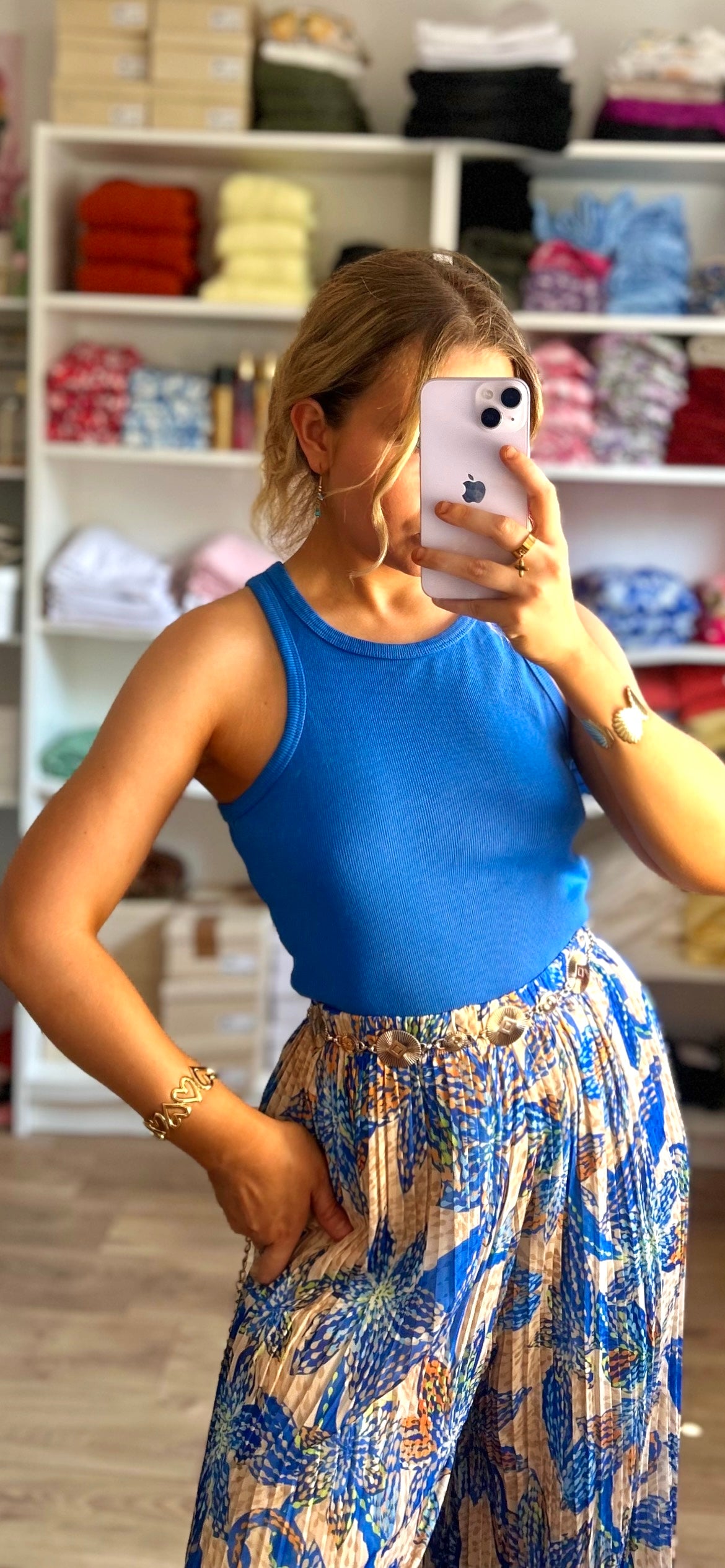 Débardeur Roxy Bleu Roi