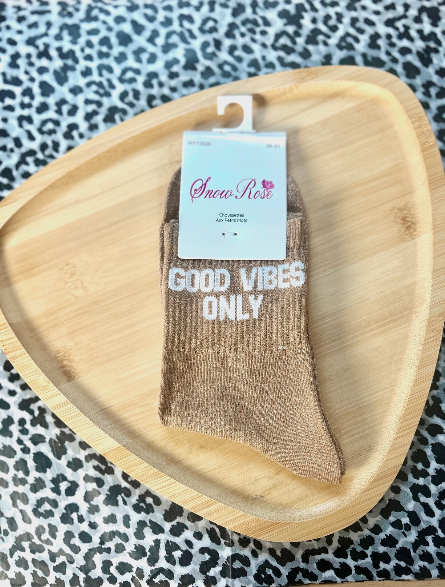 Chaussettes à Paillettes « GOOD VIBES ONLY »