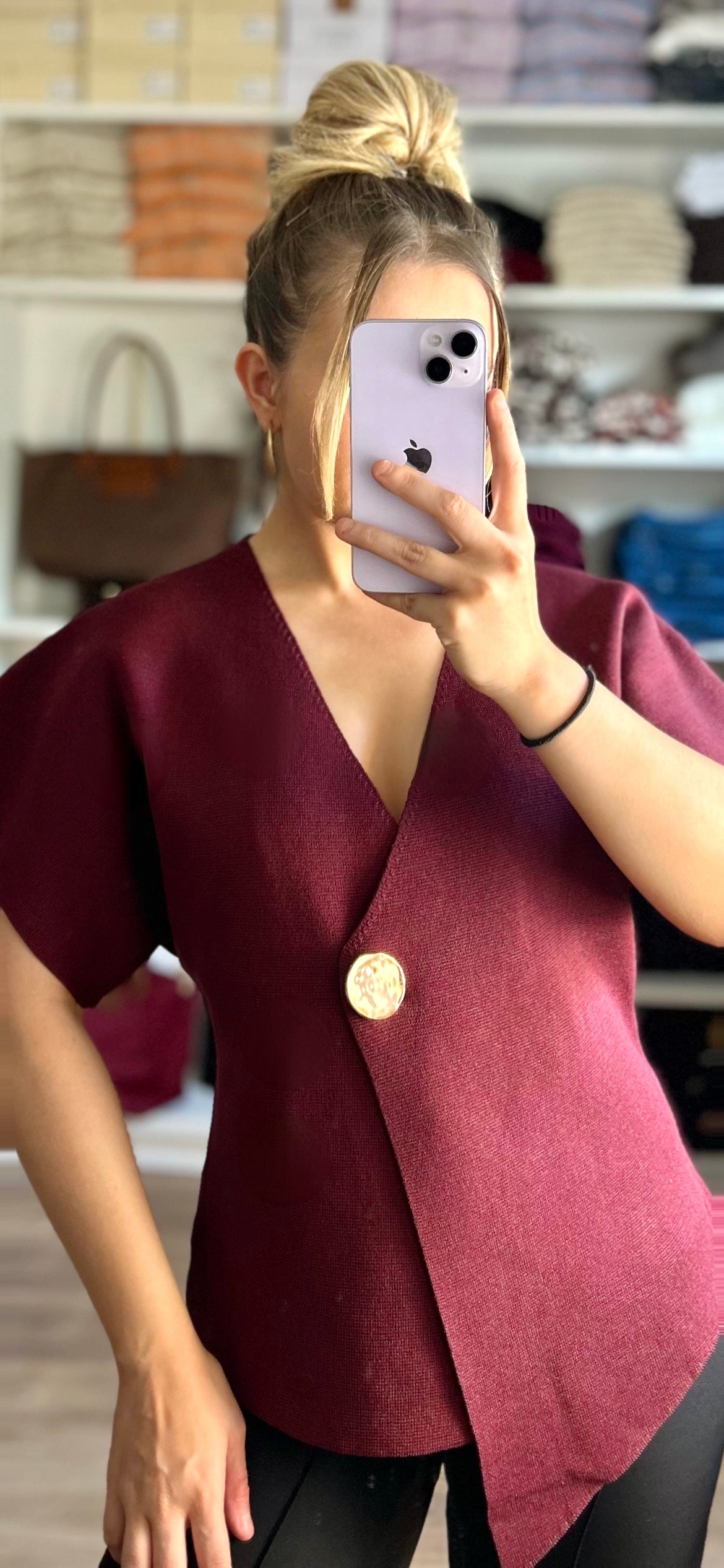 Top Blazer Sophia Bordeaux
