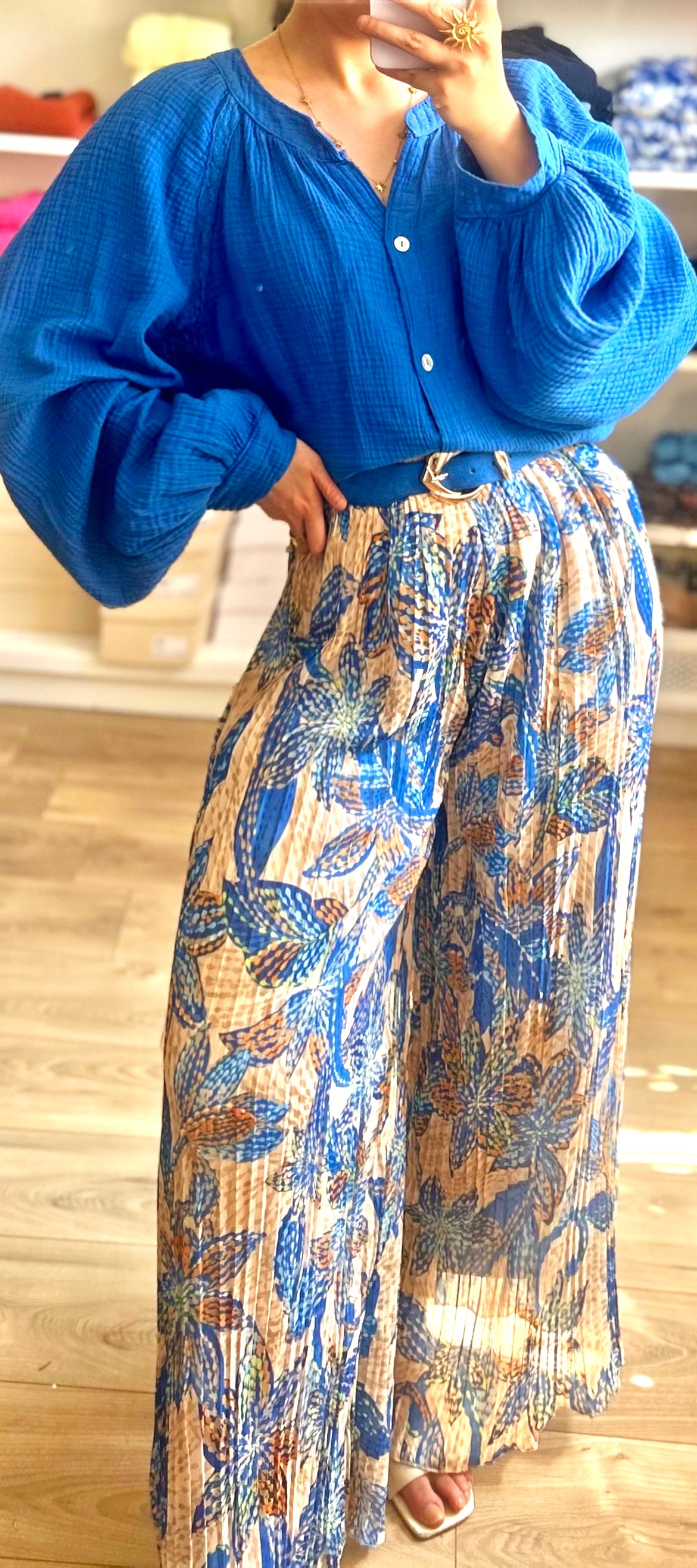 Pantalon Yumi Bleuet