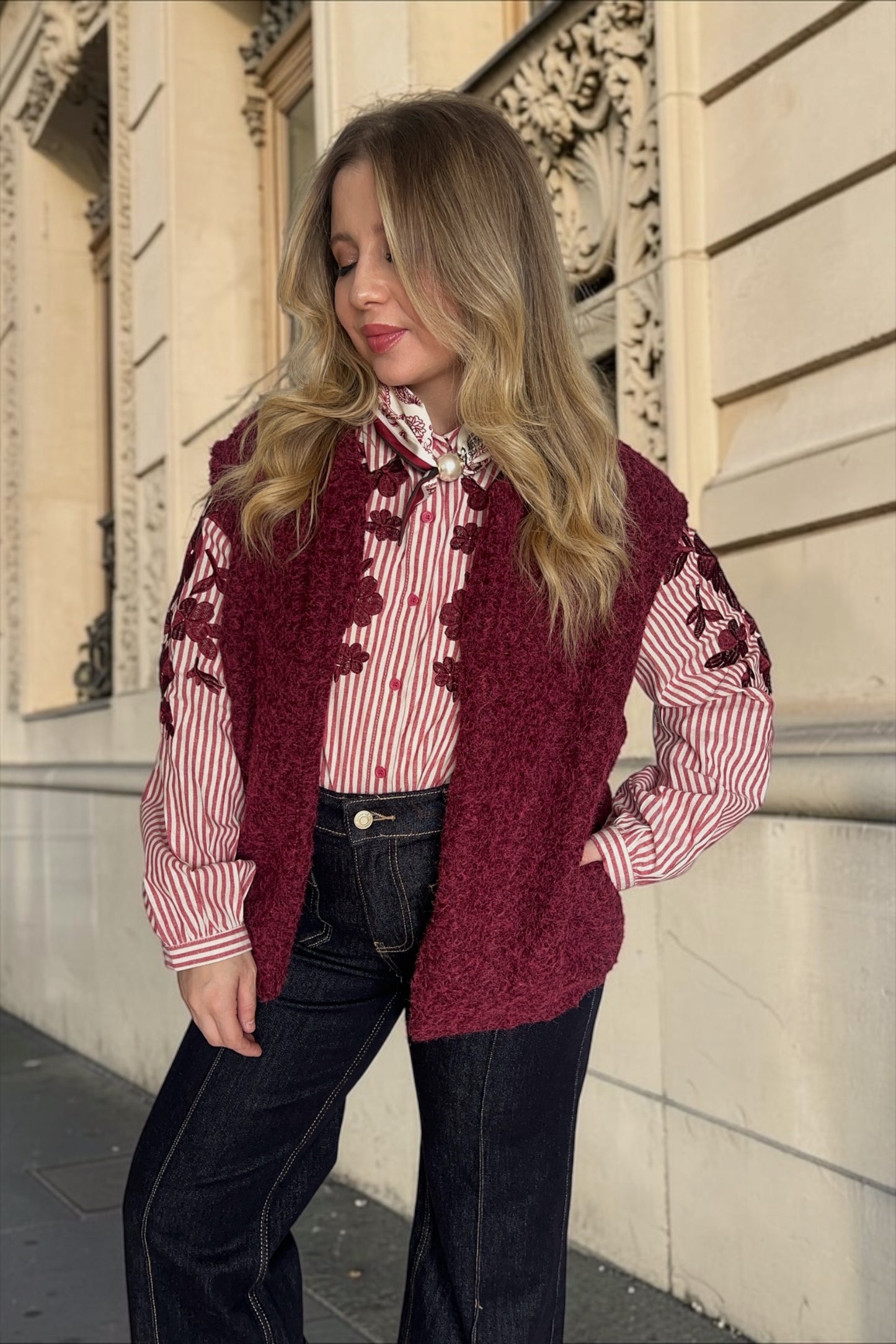 Veste Bella Bordeaux