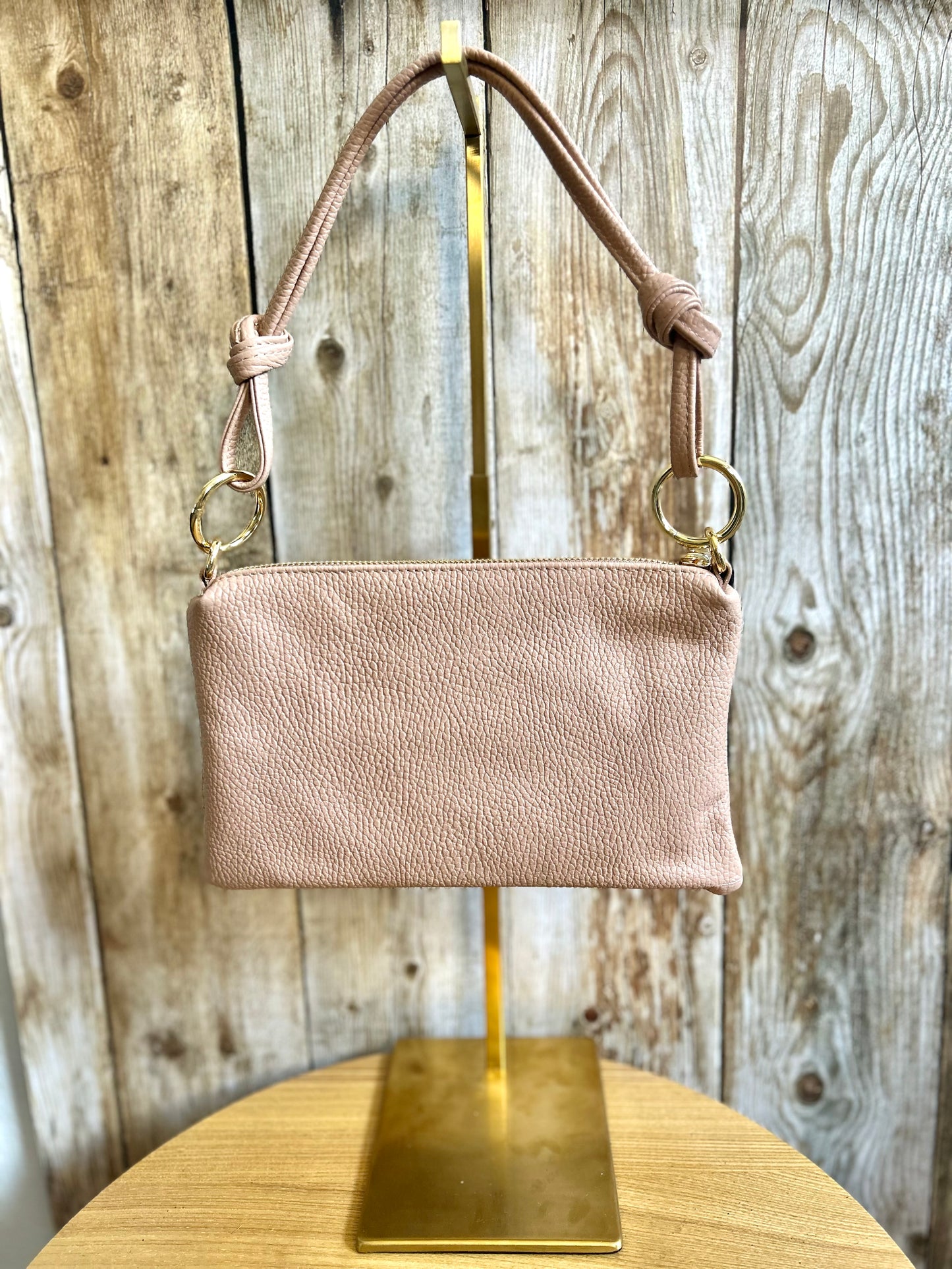 Sac Alix Rose Nude (100% cuir)
