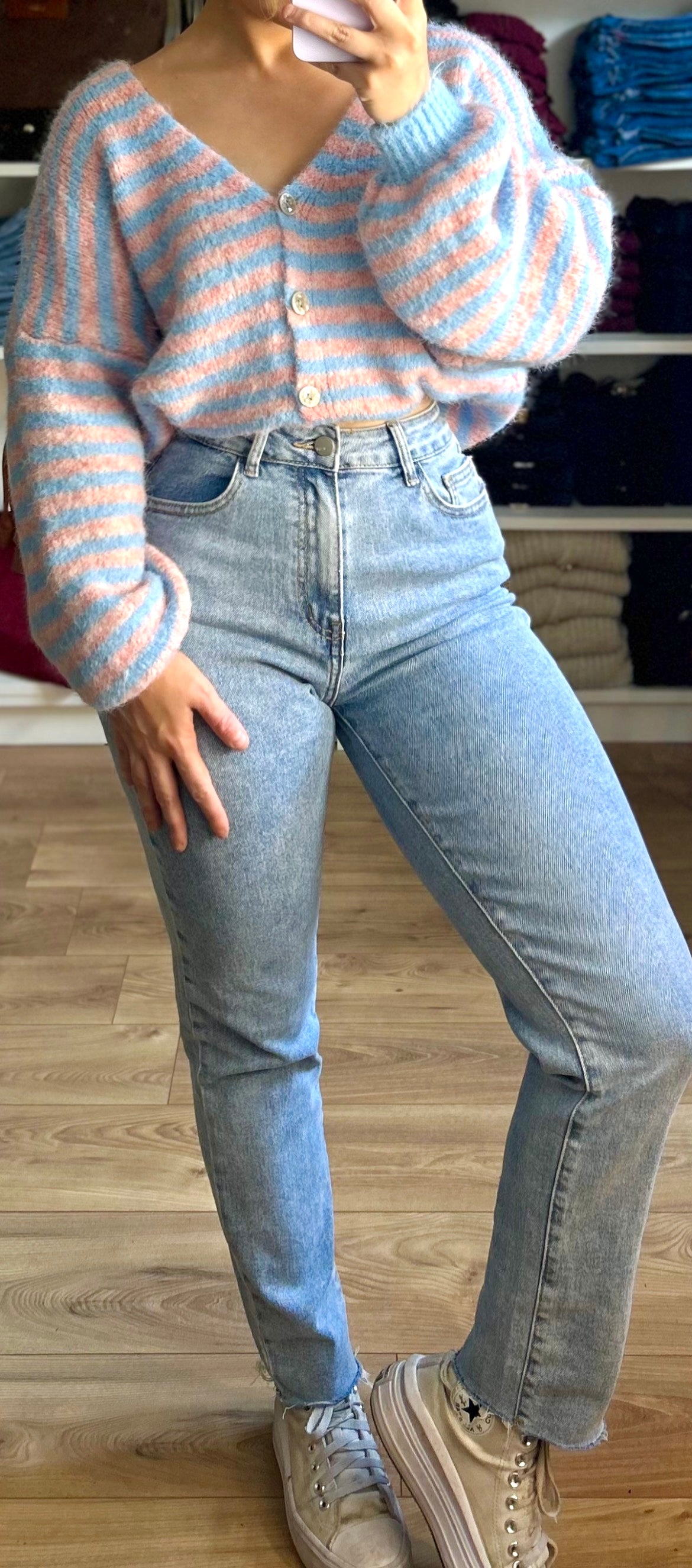 Jean Bonnie bleu clair