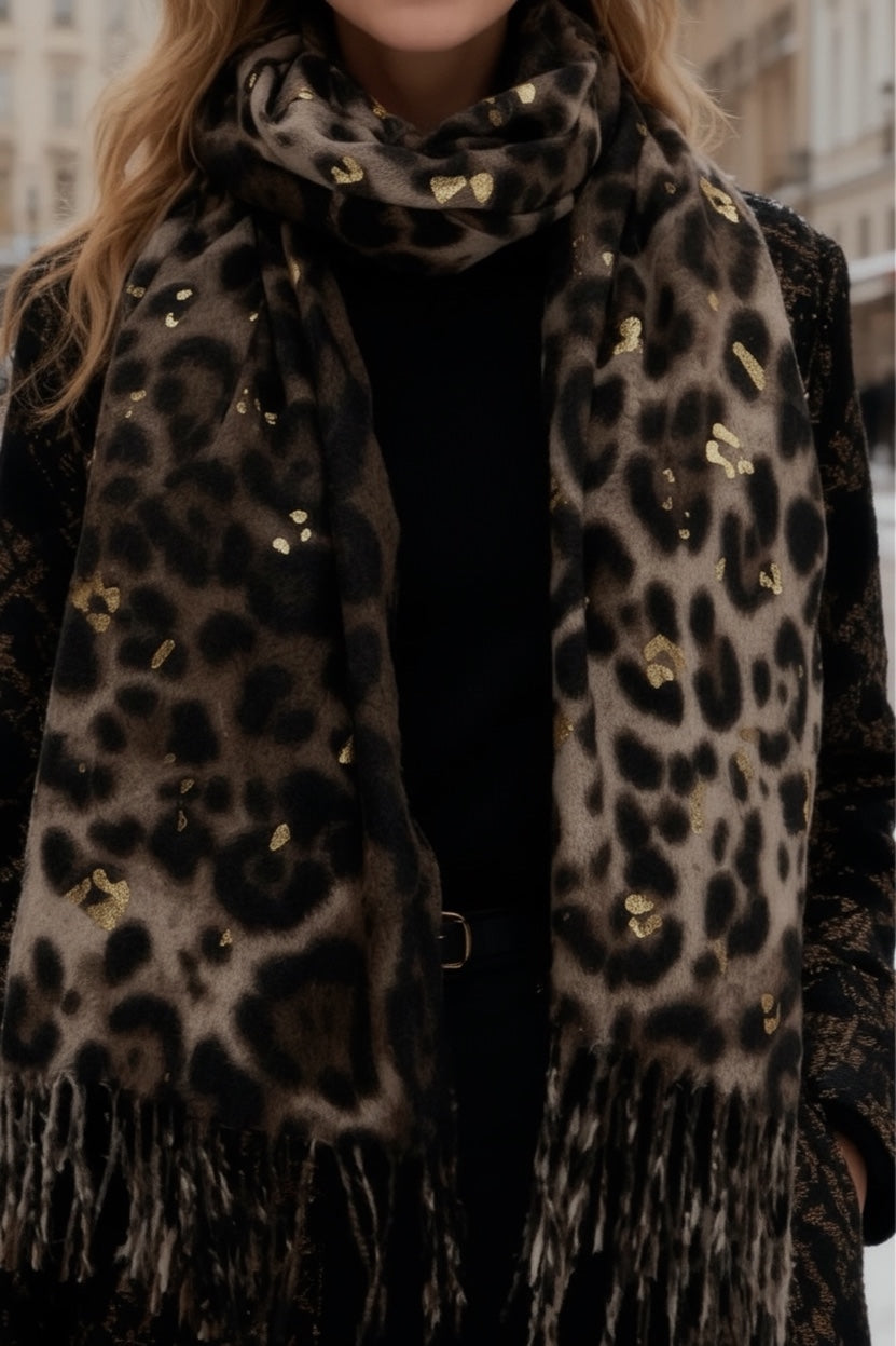 Foulard Léopard Camélia