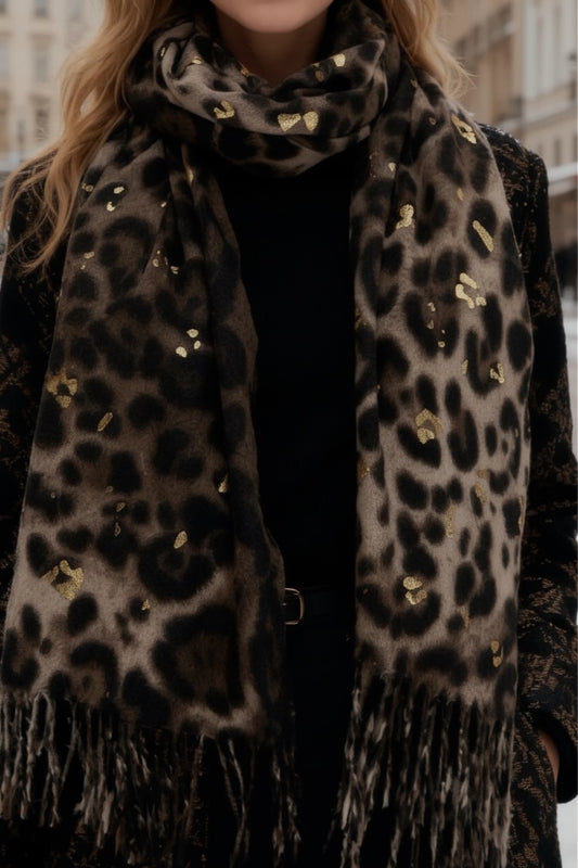 Foulard Léopard Camélia