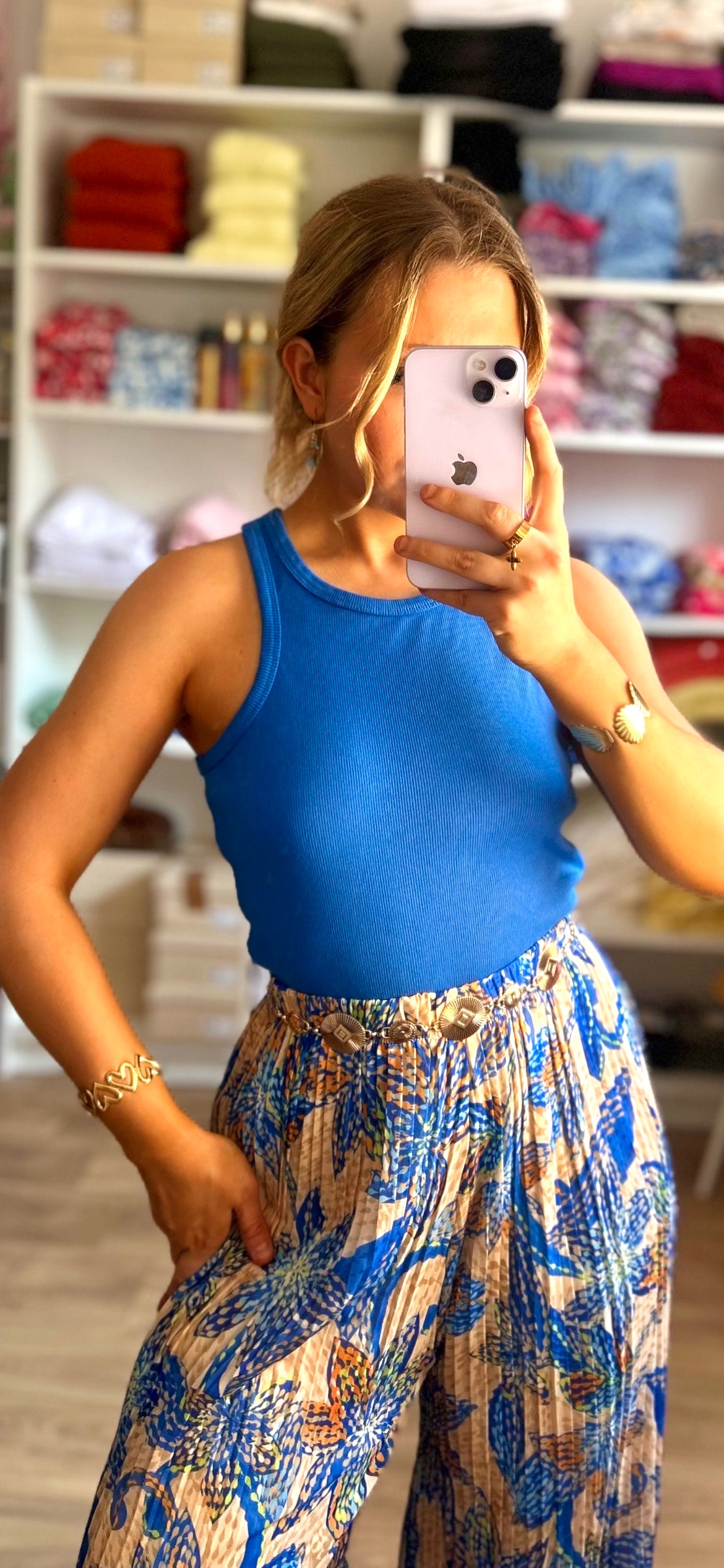 Débardeur Roxy Bleu Roi