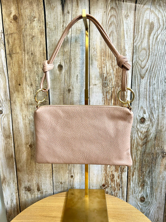 Sac Alix Rose Nude (100% cuir)