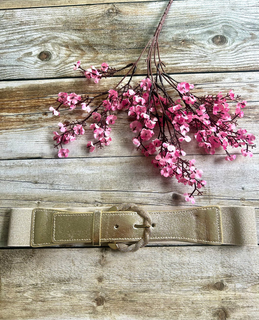 Ceinture Pipa Dorée (Taille ajustée 36-42)
