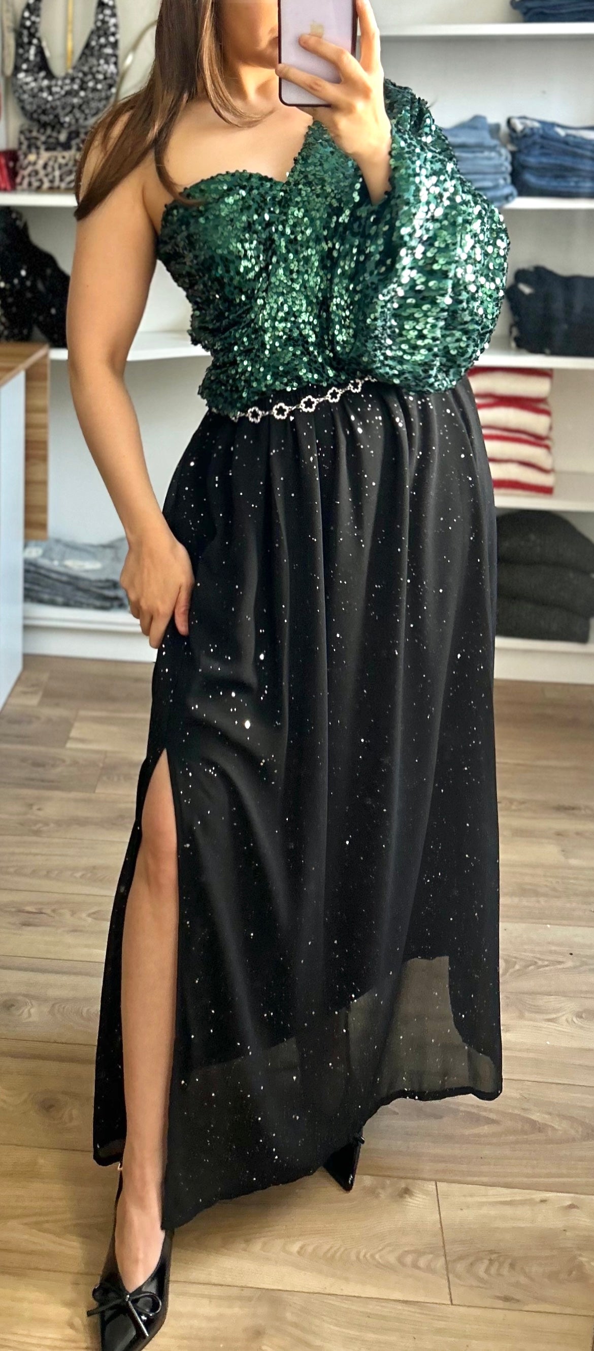 Jupe Raven à Paillettes