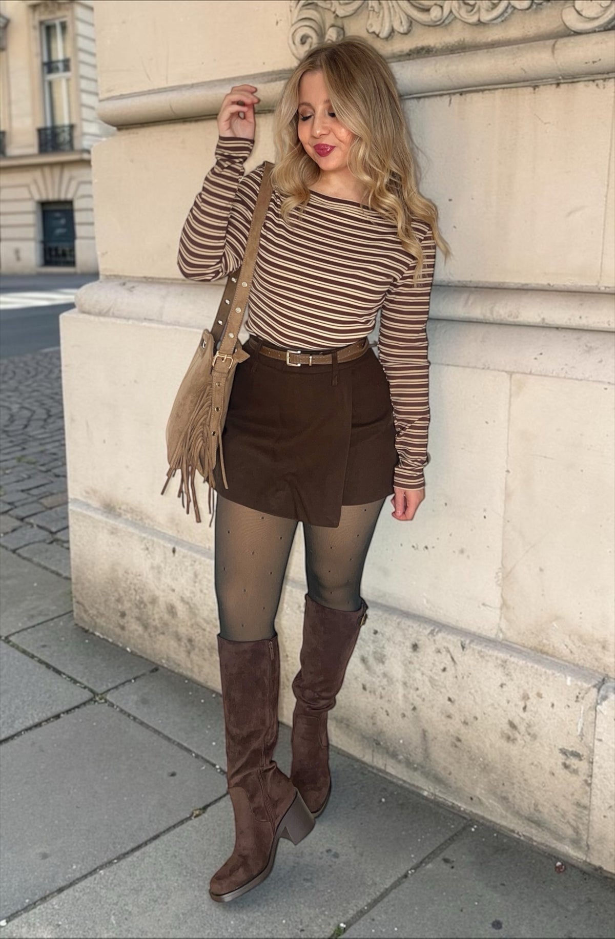 Jupe Short Margaux Chocolat