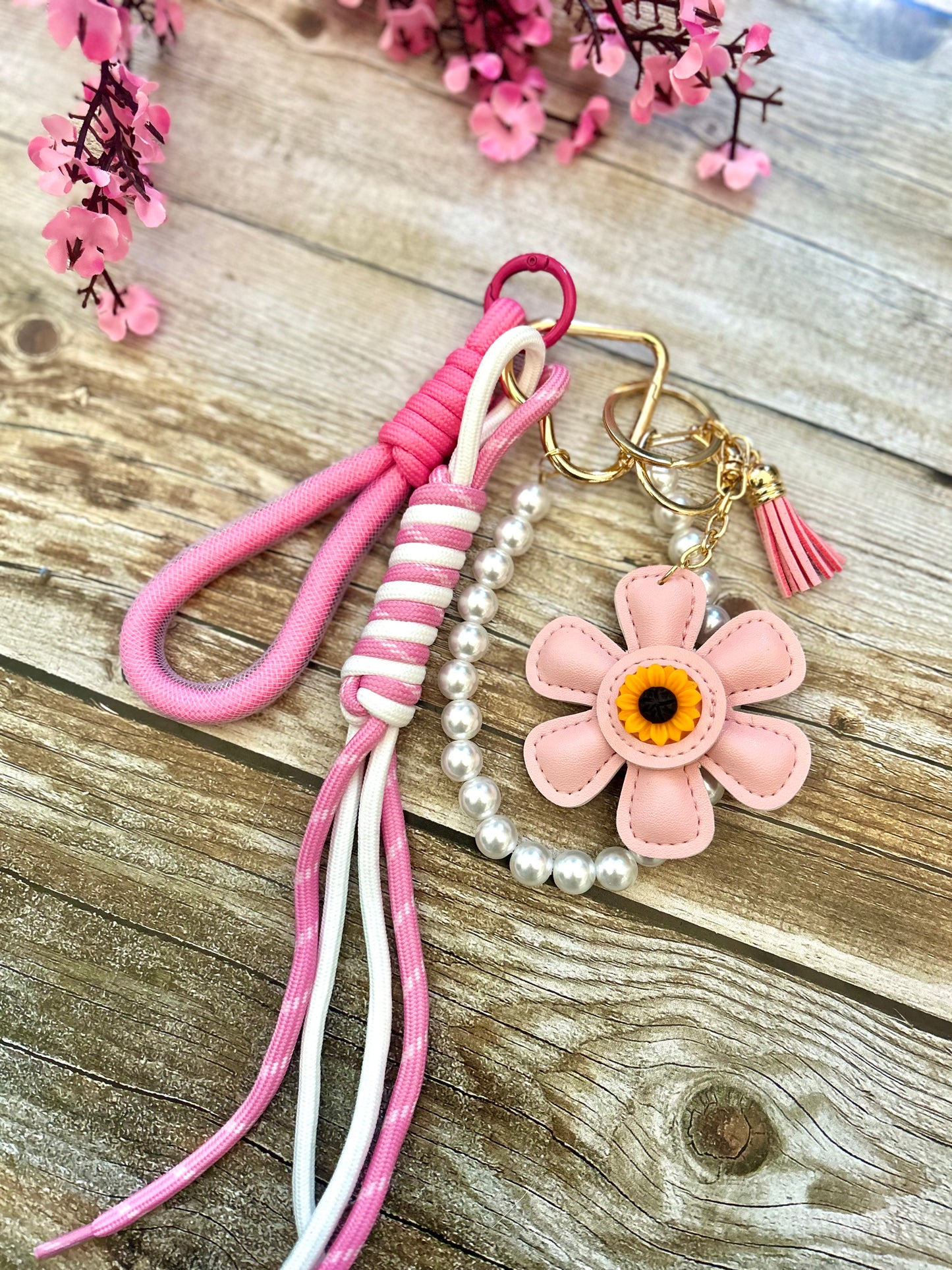Grigri de sac Fleur Rose