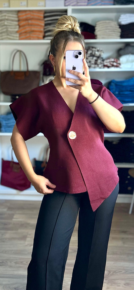 Top Blazer Sophia Bordeaux
