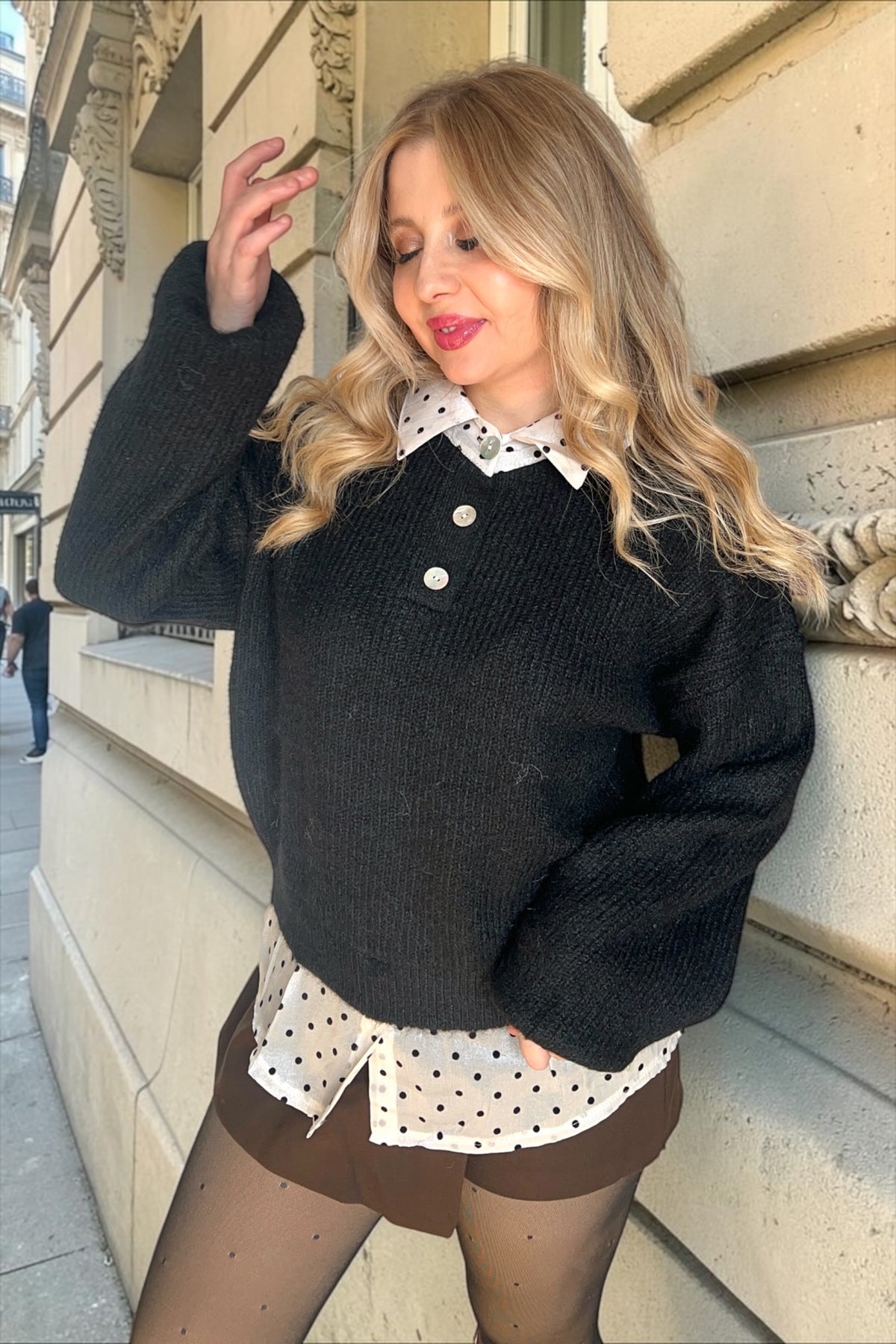 Pull Chemise Robyn Noir