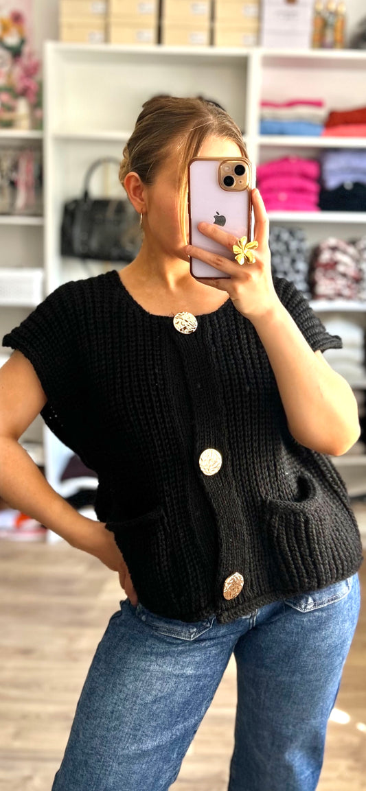 Gilet Achille Noir