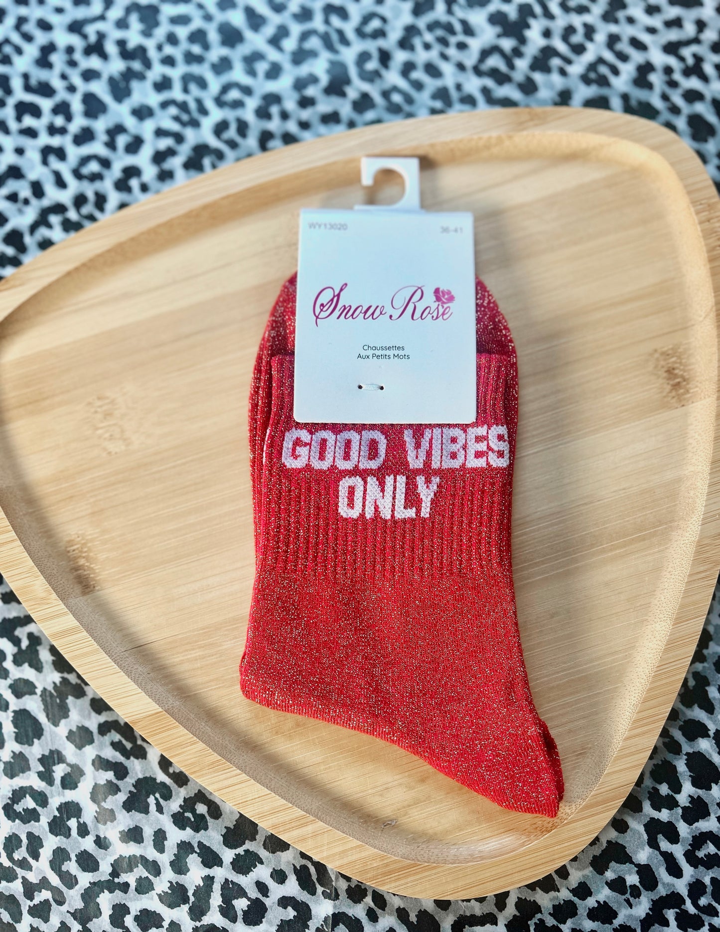 Chaussettes à Paillettes « GOOD VIBES ONLY »