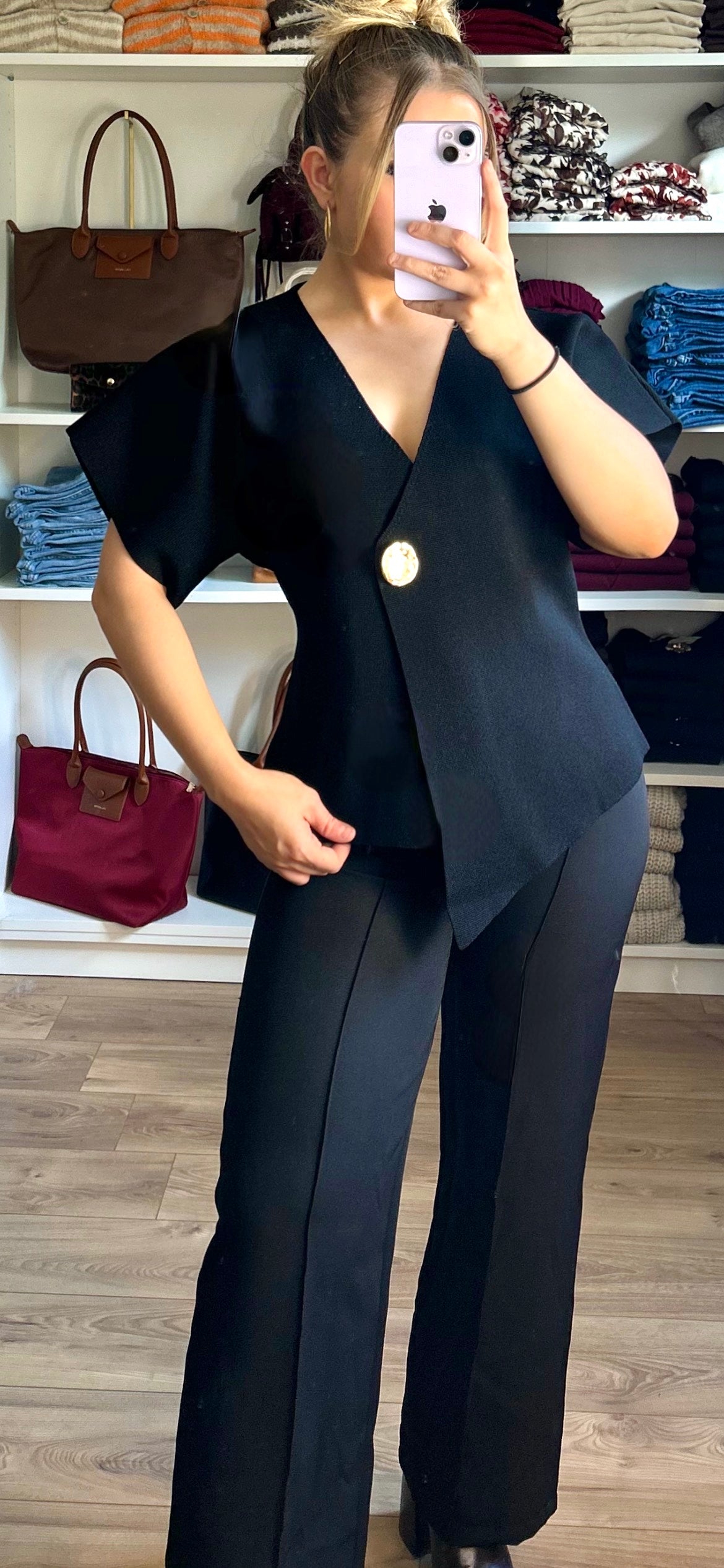 Top blazer Sophia Noir