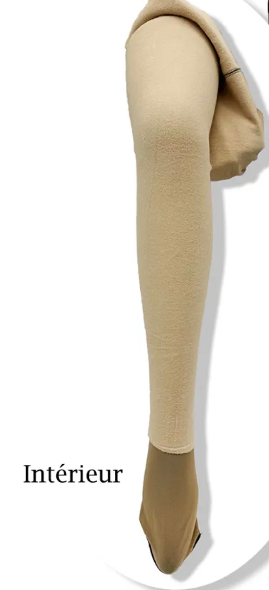 Collants polaires faux transparents à motifs noeuds