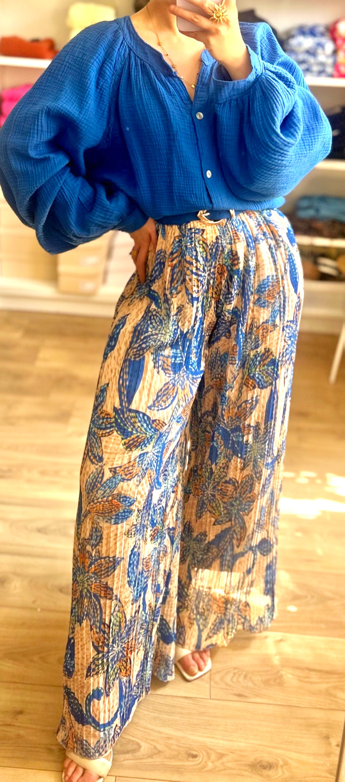 Pantalon Yumi Bleuet