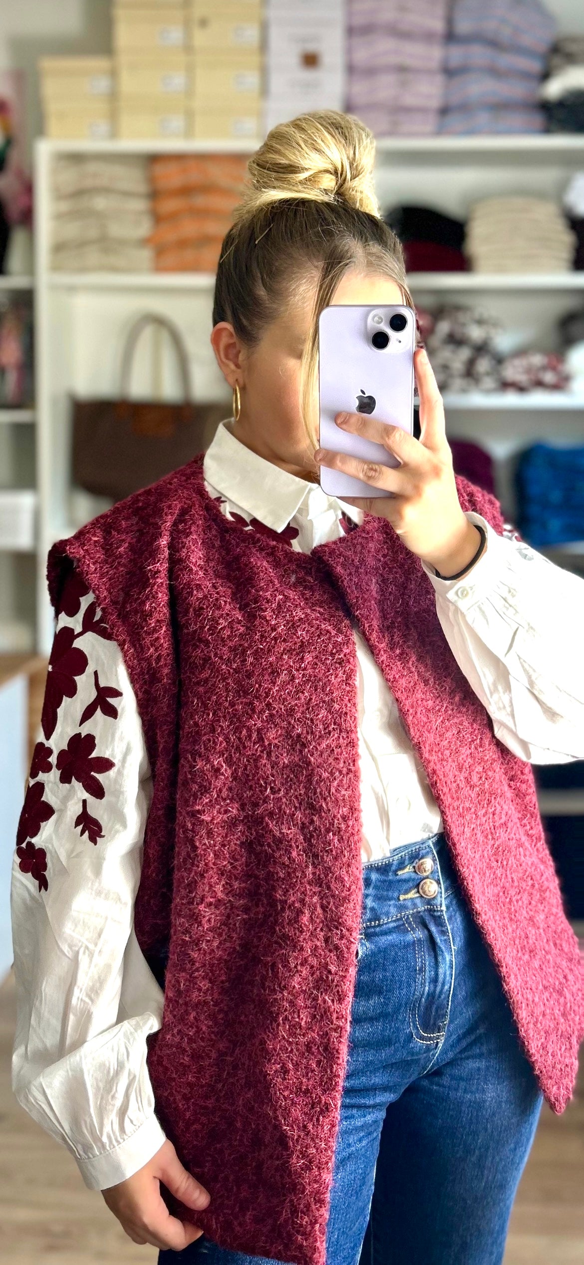 Veste Bella Bordeaux
