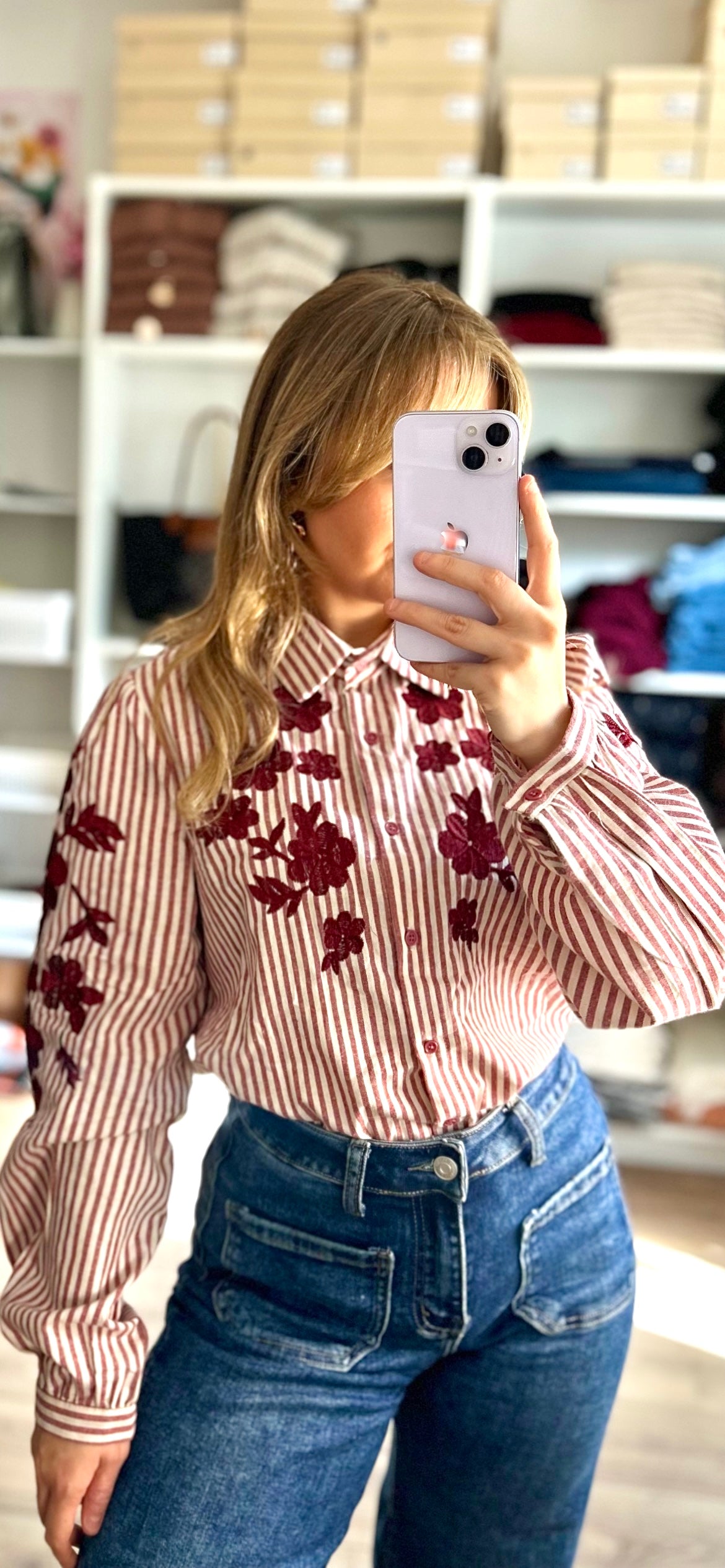 Chemise Claudie Bordeaux