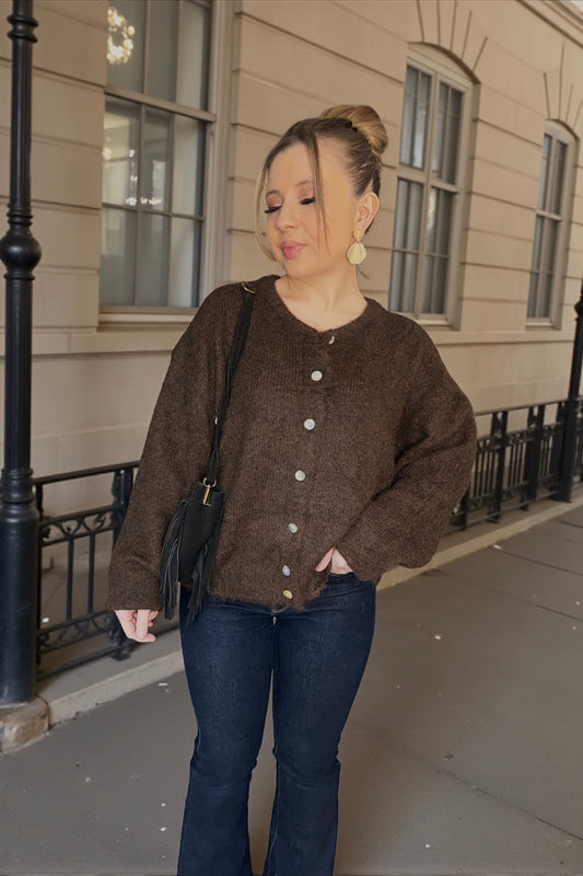 Gilet Cléo Chocolat