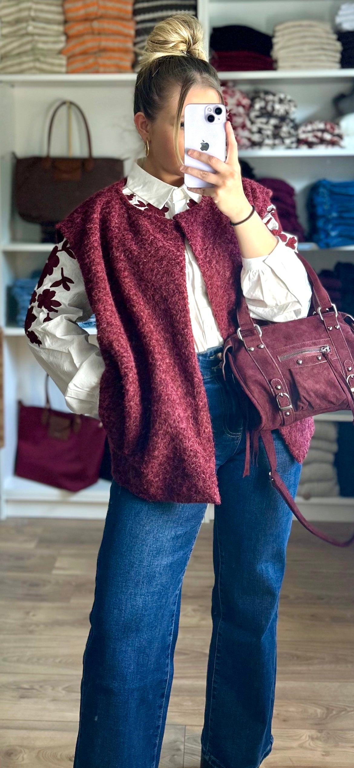 Veste Bella Bordeaux