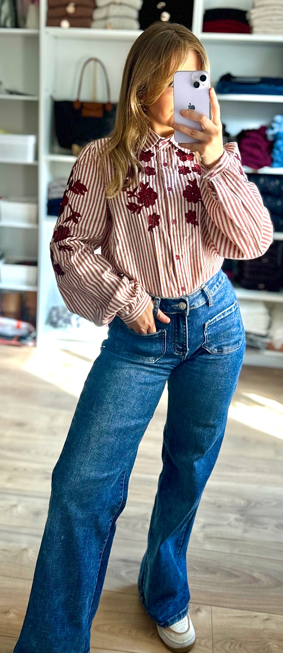 Chemise Claudie Bordeaux