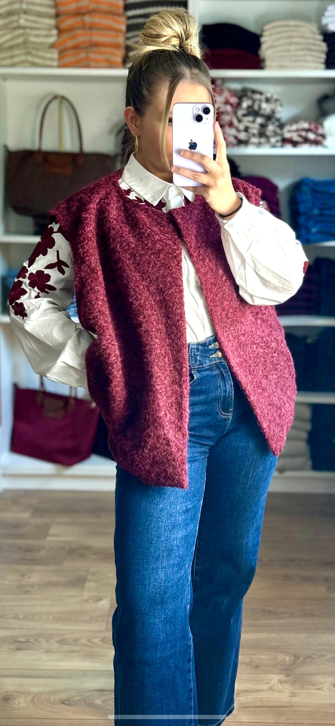Veste Bella Bordeaux